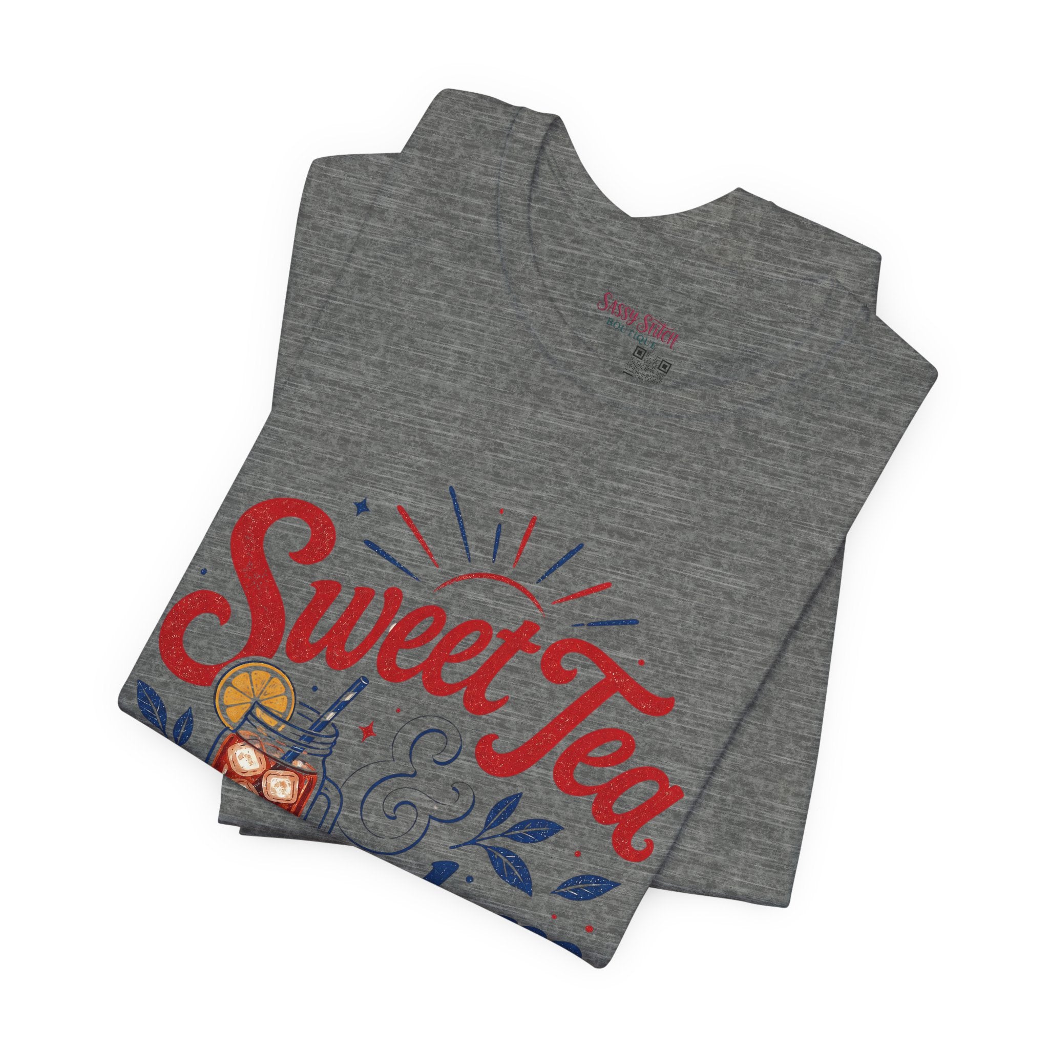 Sweet Tea & Freedom T-Shirt — Patriotic Southern Summer Tee