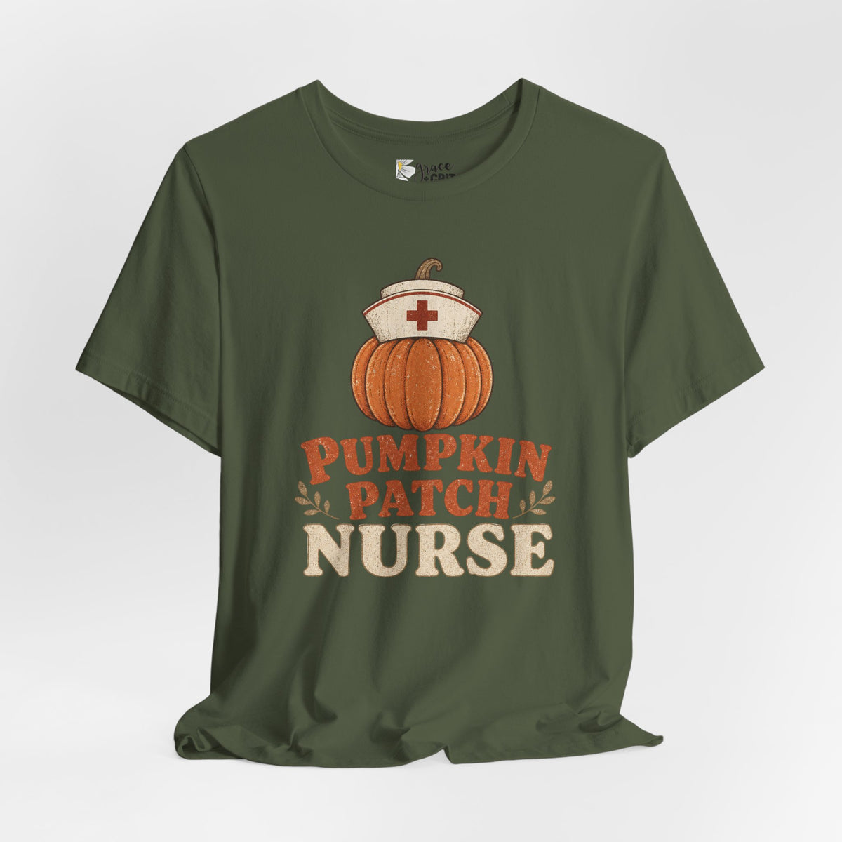 Pumpkin Patch Nurse T-Shirt — Fall Halloween Nurse Tee