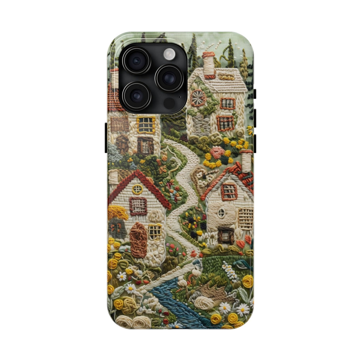 Cozy Cottagecore Village Tough Phone Case