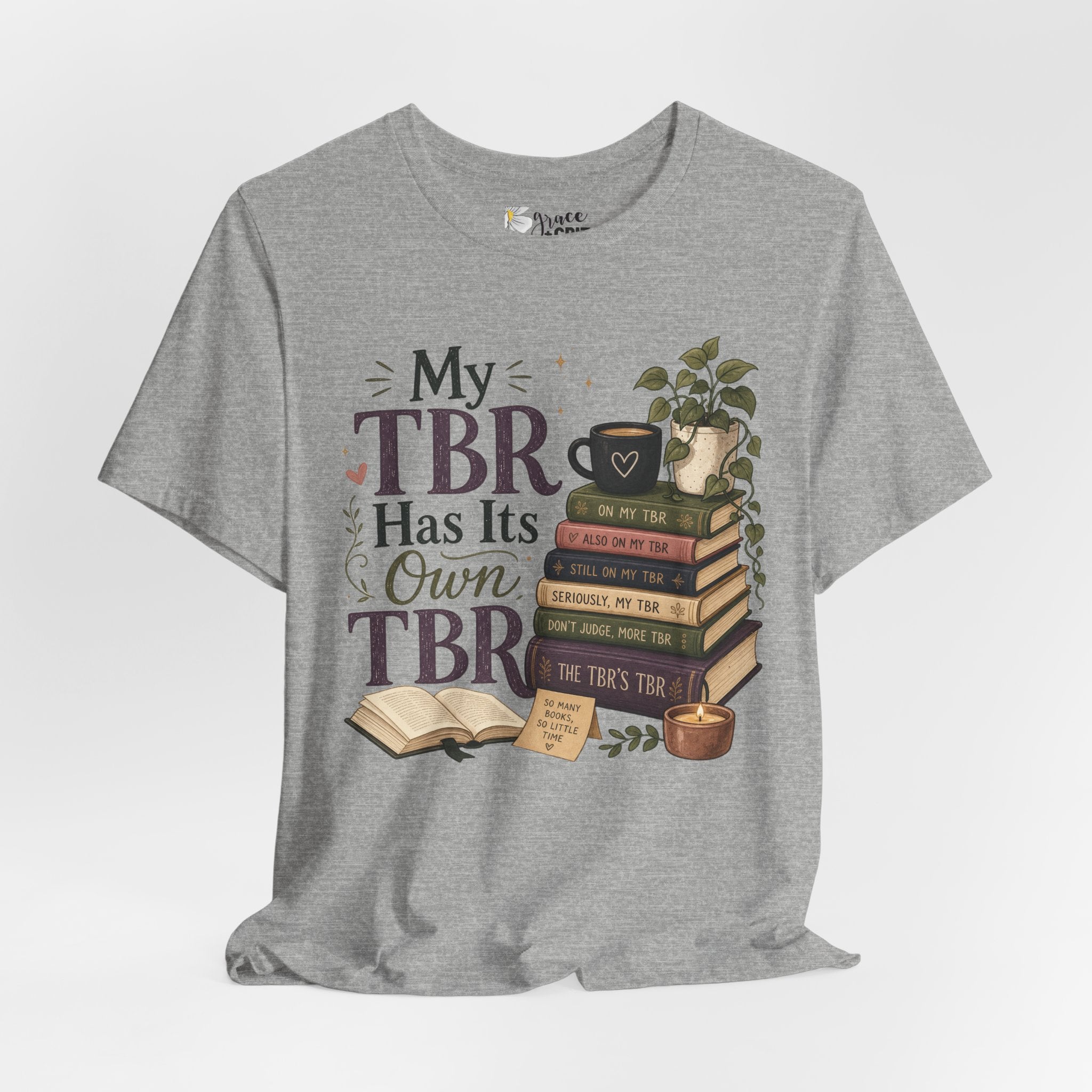 My TBR Has Its Own TBR T-Shirt — Book Lover Reading Stack Tee