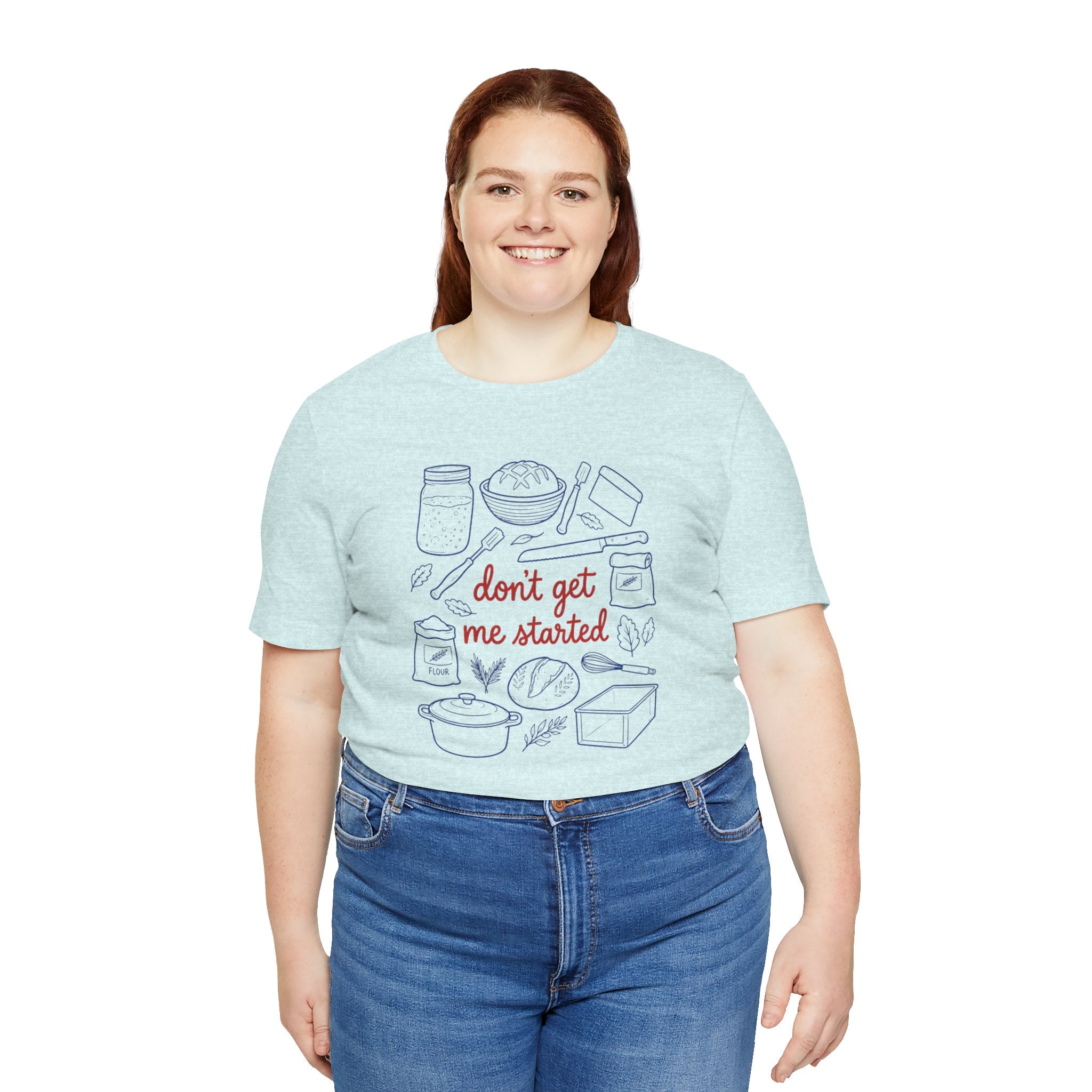 Cooking Tee — "Don't Get Me Started" Kitchen Illustration T-Shirt