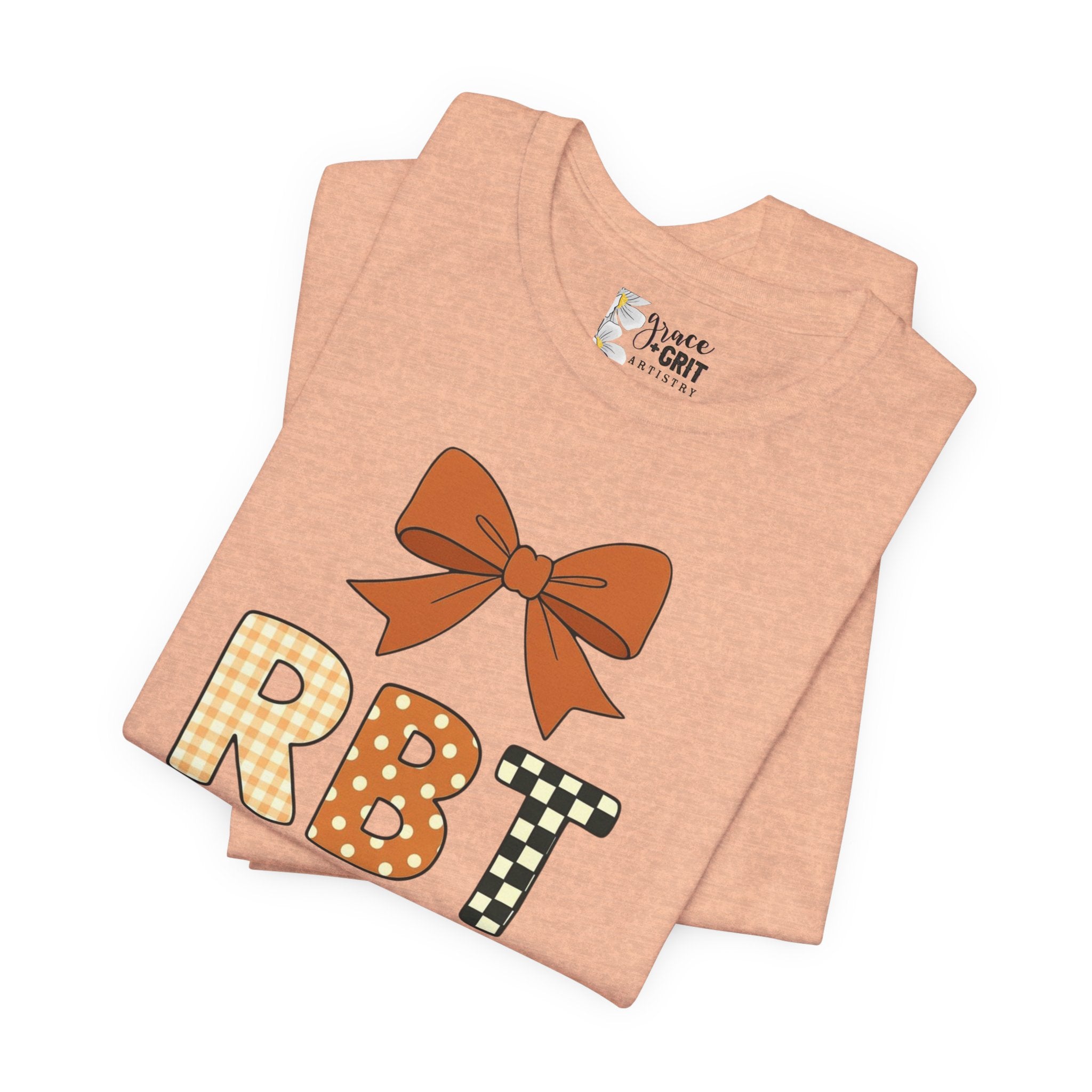 RBT Patch Letters Tee | Bow Monogram Shirt, Checkered & Gingham Initials