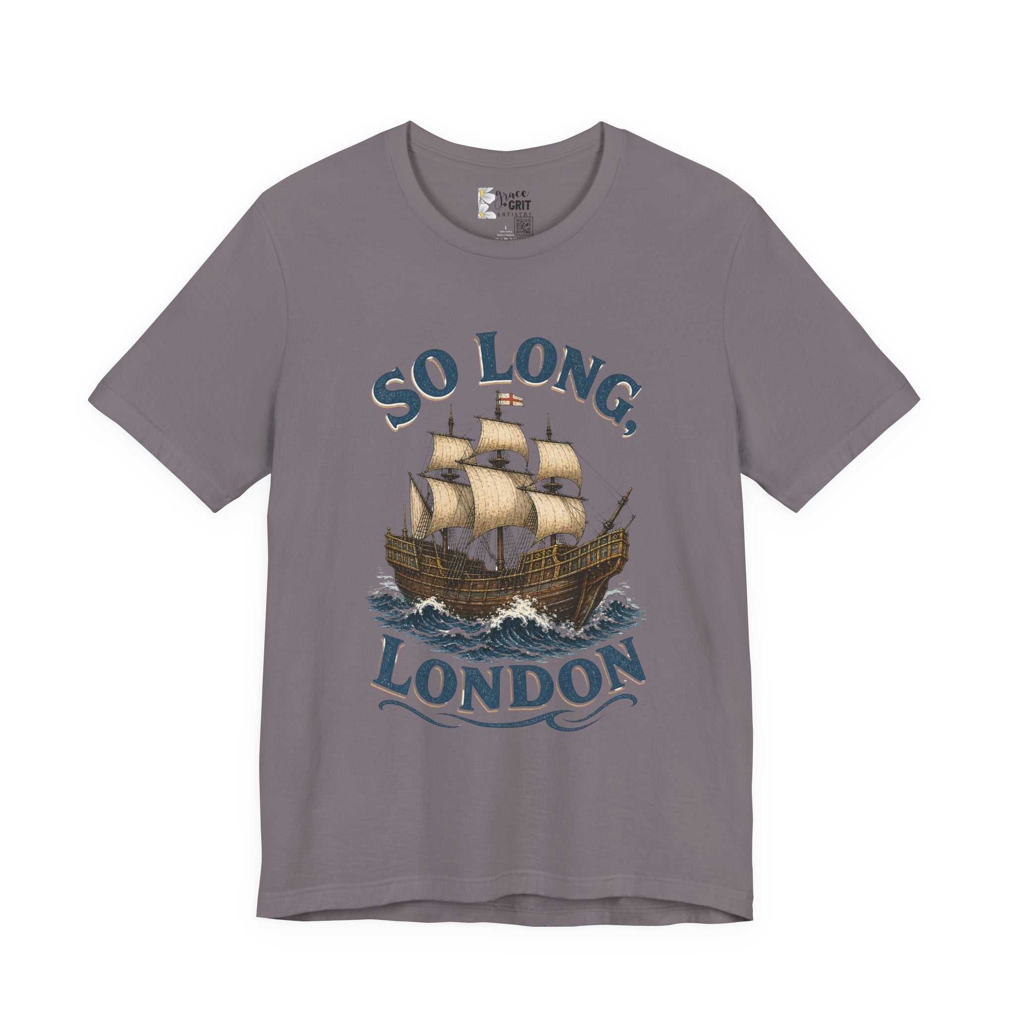 So Long London Ship T-Shirt — Vintage Sailing Graphic Tee
