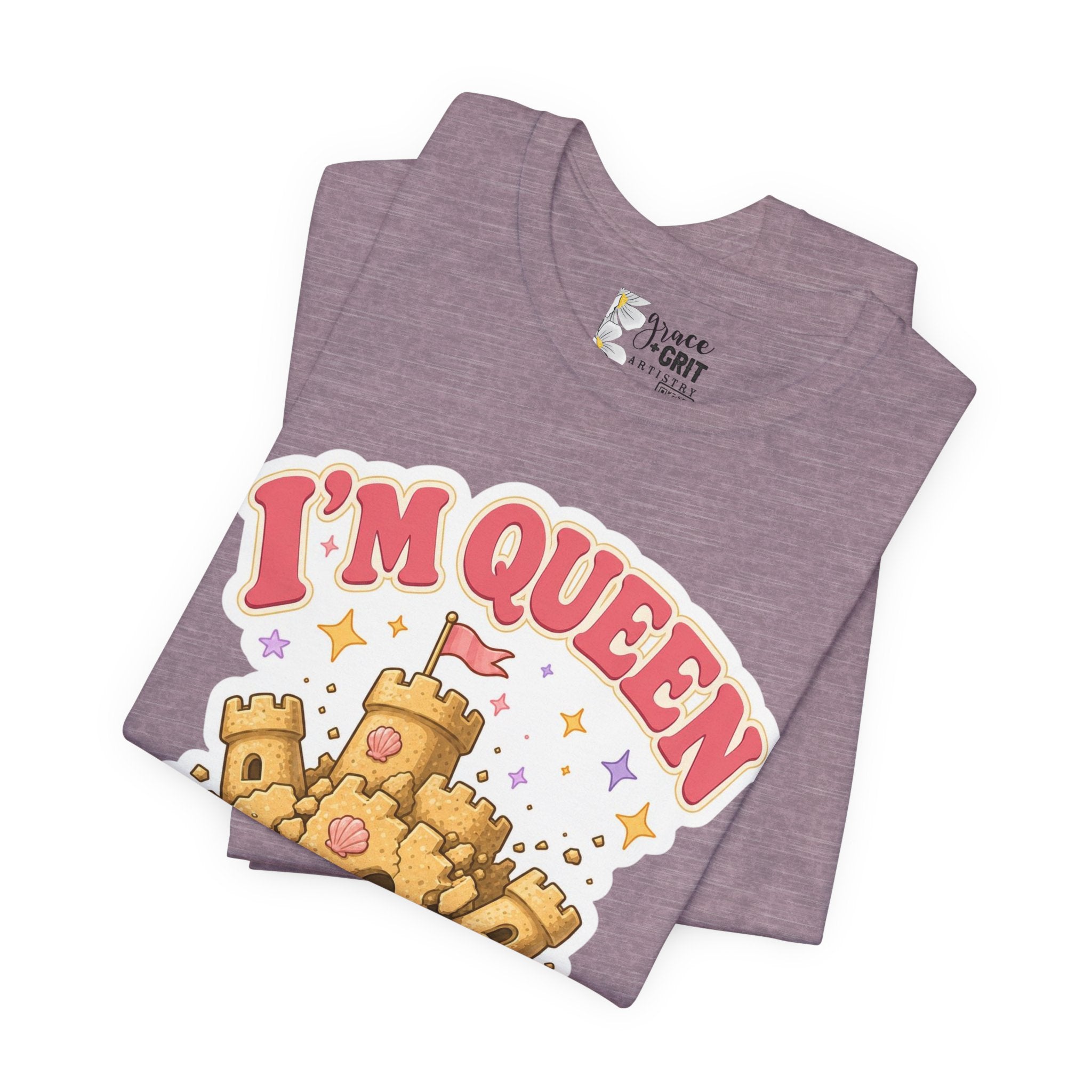 I'm Queen Sandcastle Tee | Cute Beach Princess Graphic Shirt