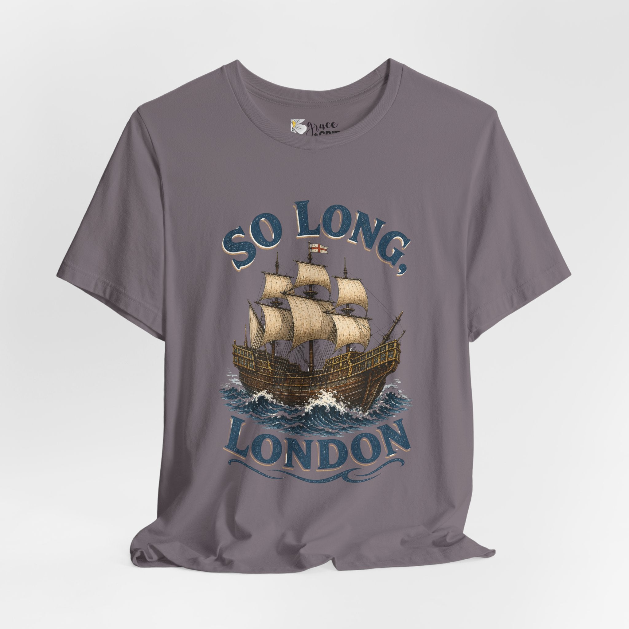So Long London Ship T-Shirt — Vintage Sailing Graphic Tee