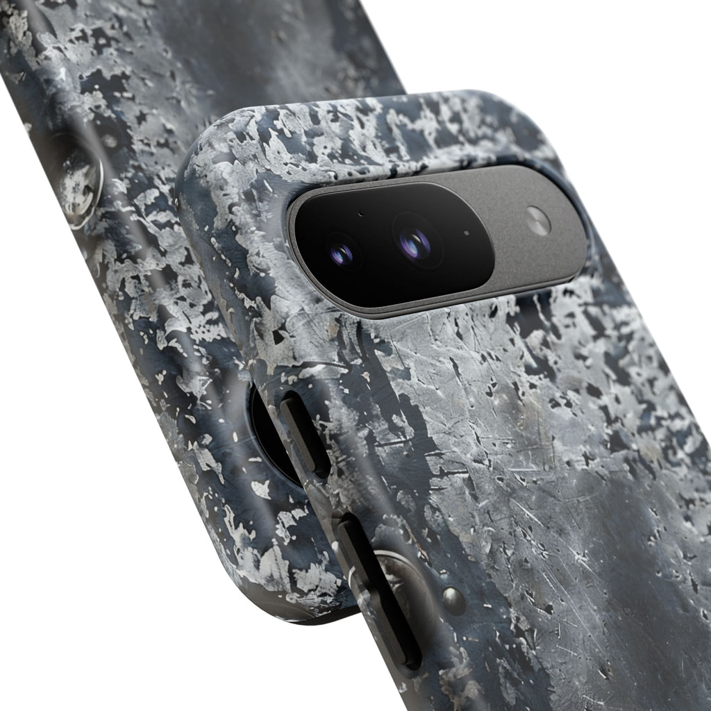 Rugged Rusted Metal Phone Case — Industrial Distressed Armor for iPhone