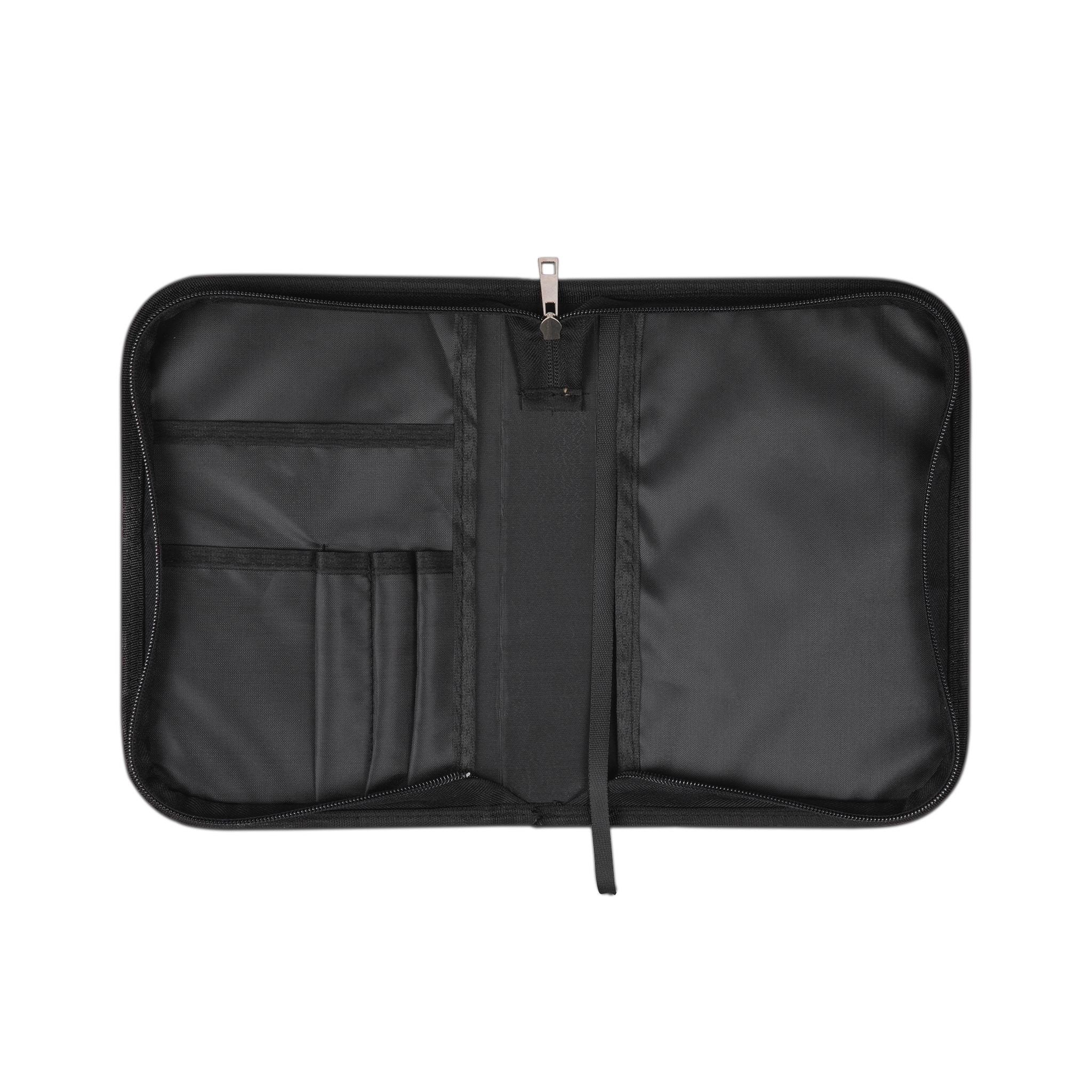 Bible Cover — "Make Heaven Crowded" Zippered Teal Bible Case