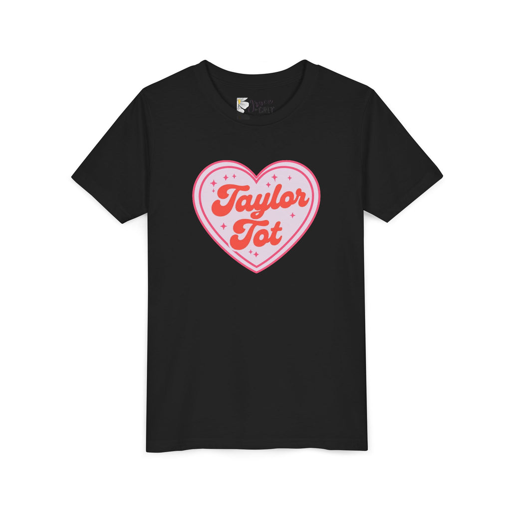 Youth Tee — "Taylor Tot" Pink Heart Kids Shirt