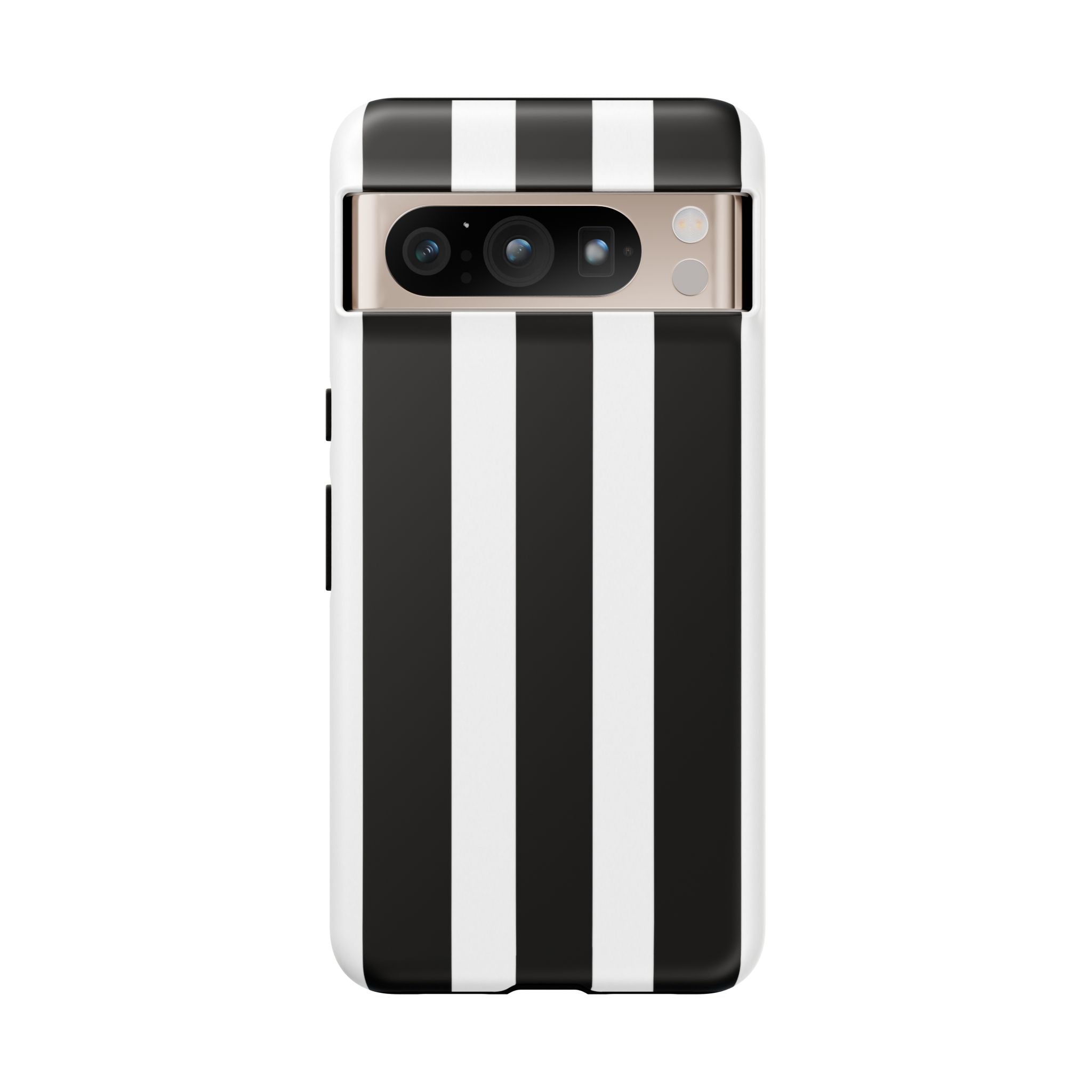 Black & White Vertical Stripe Phone Case — Tough Protective iPhone Cover