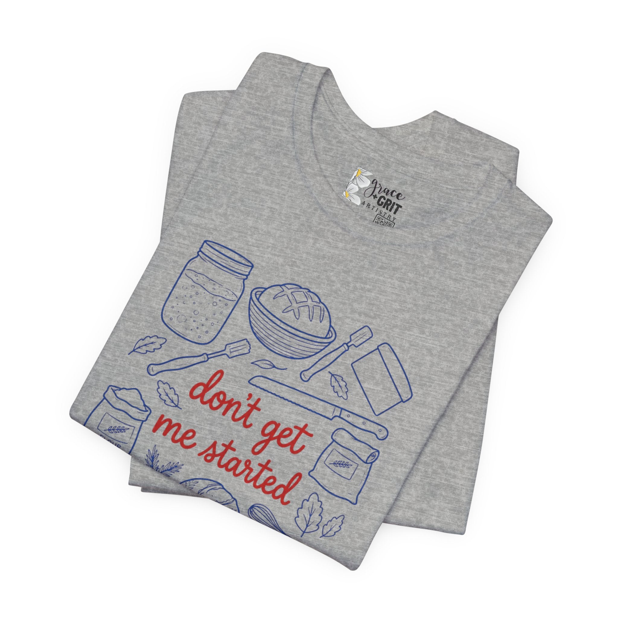 Cooking Tee — "Don't Get Me Started" Kitchen Illustration T-Shirt