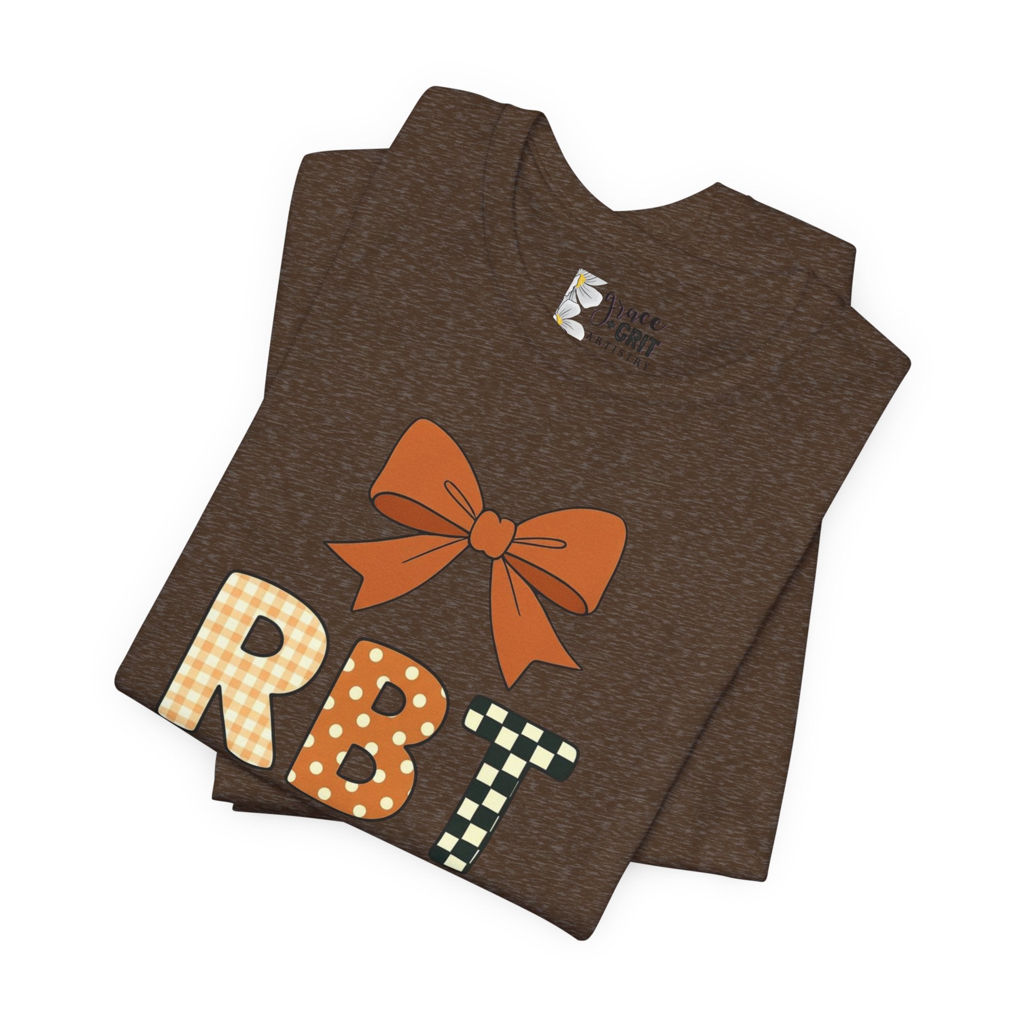 RBT Patch Letters Tee | Bow Monogram Shirt, Checkered & Gingham Initials