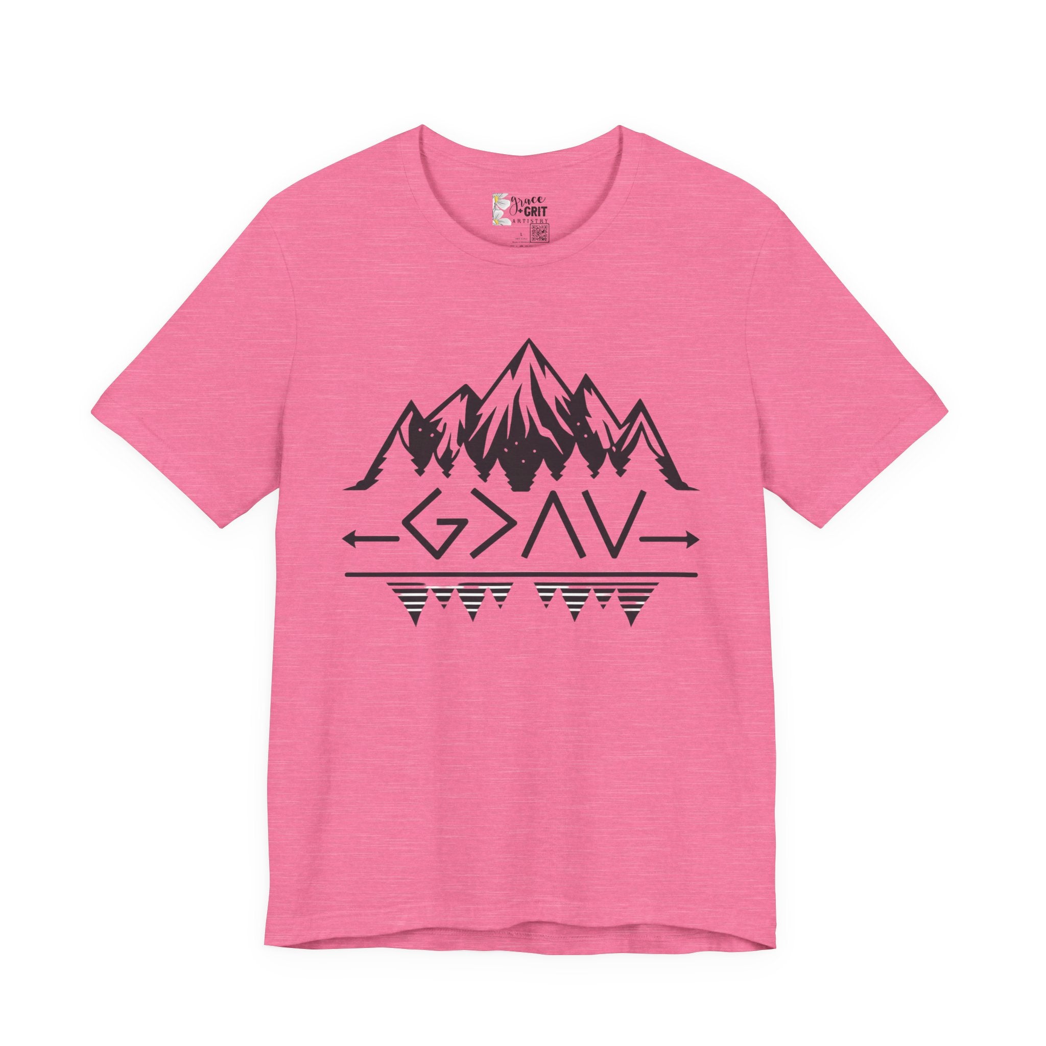 Mountain Camp Tee – Geometric Adventure Graphic T-Shirt