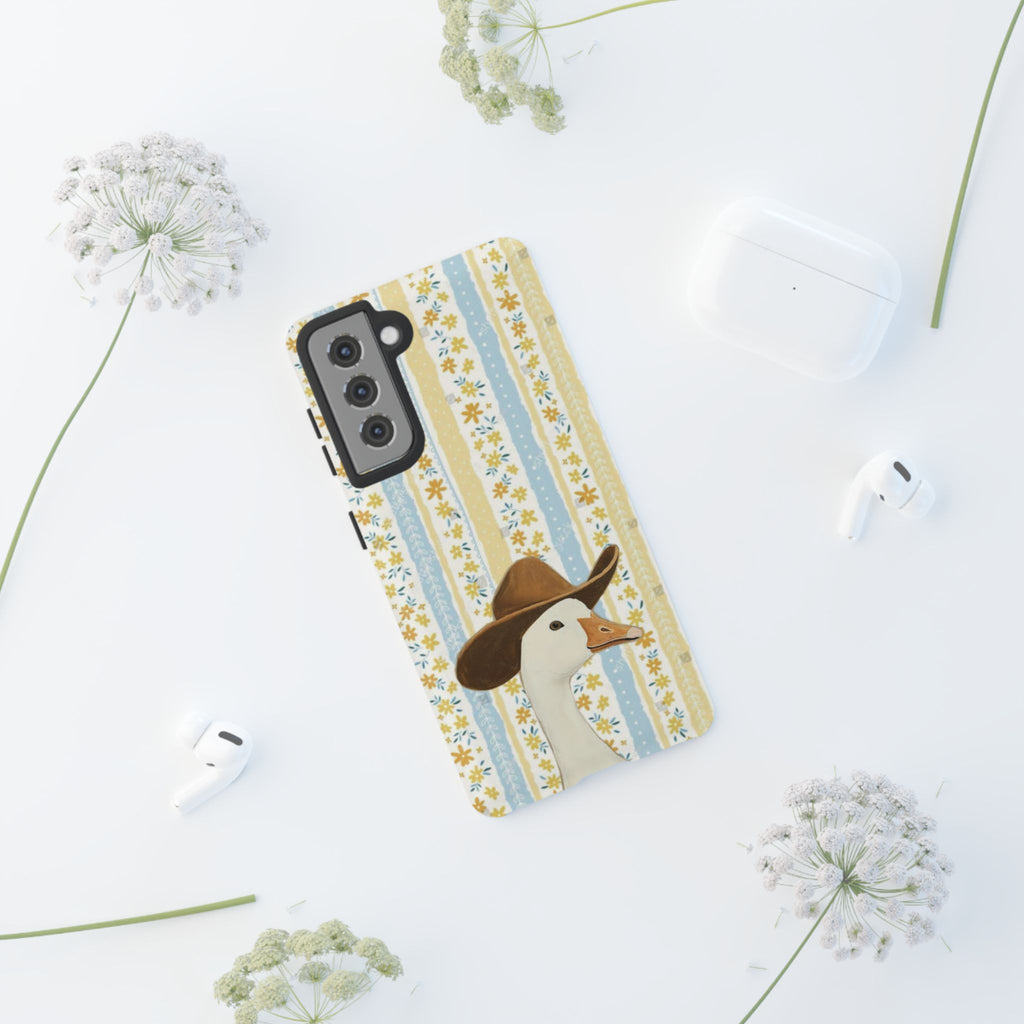 Goose Cowboy Phone Case – Cute Country Floral iPhone Cover