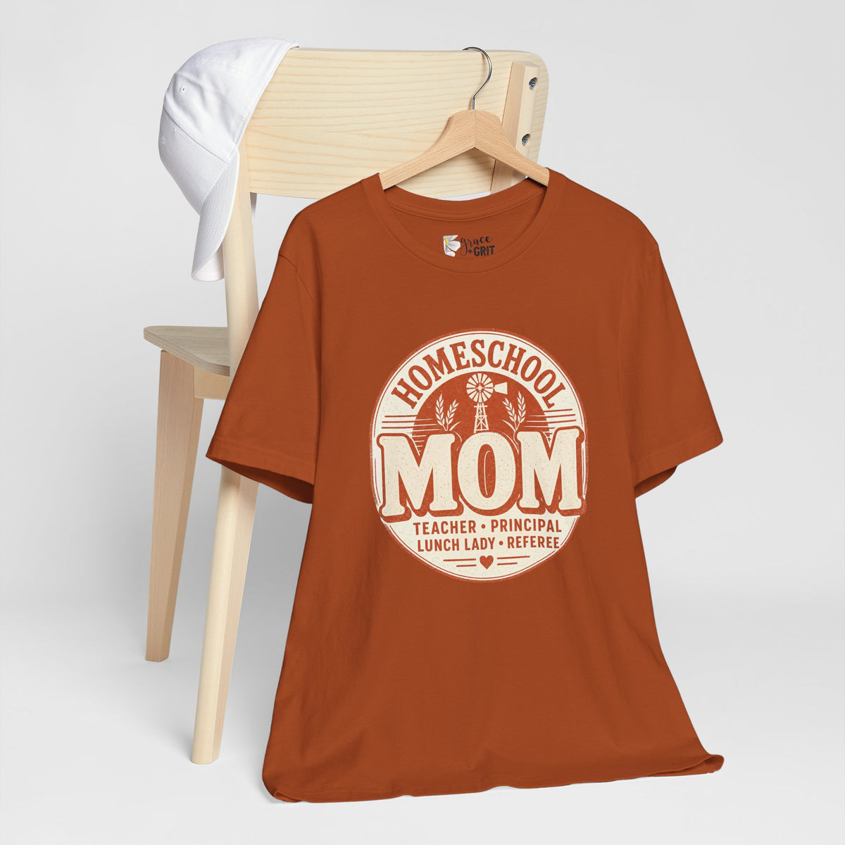 Homeschool Mom T-Shirt – "Teacher • Principal • Lunch Lady • Referee" Tee