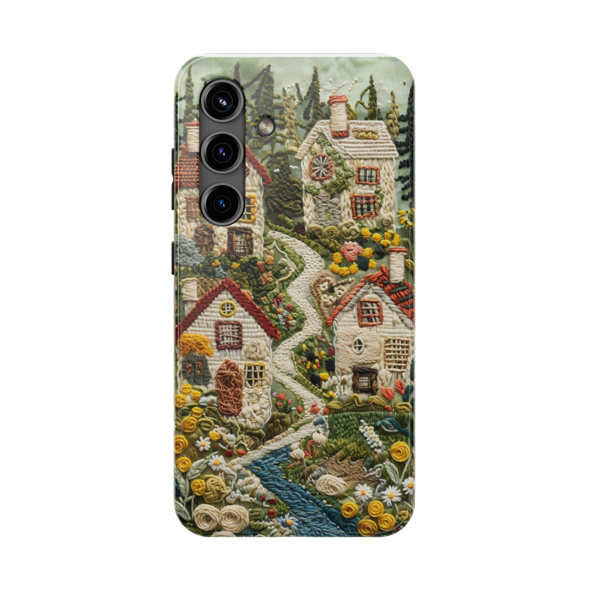 Cozy Cottagecore Village Tough Phone Case