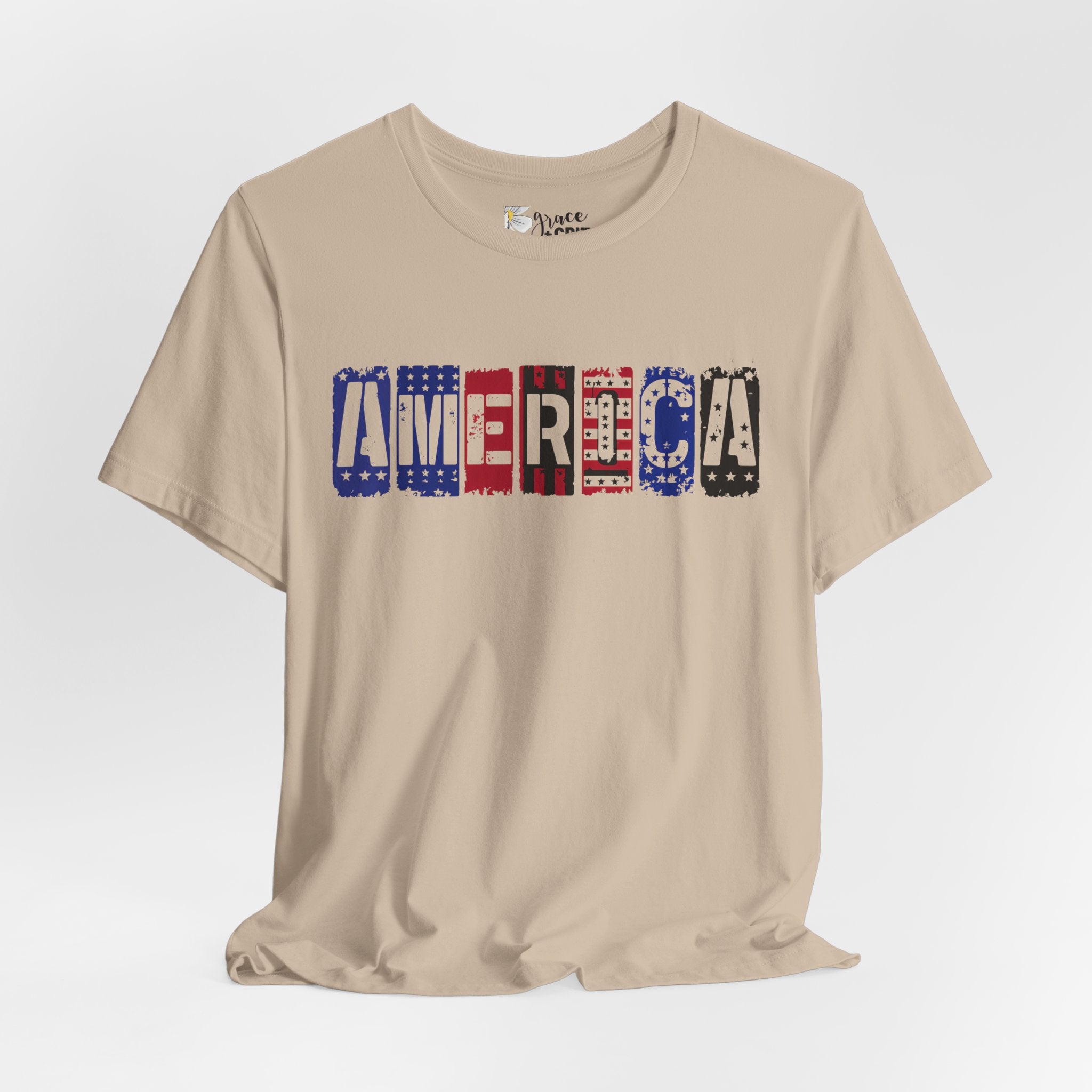 America Vintage Flag Tee — Patriotic 4th of July T‑Shirt