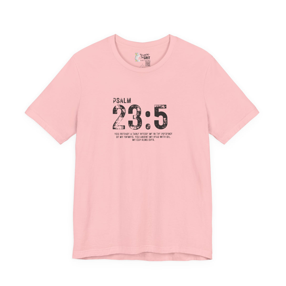 Psalm 23:5 T‑Shirt — Christian Inspirational Scripture Tee