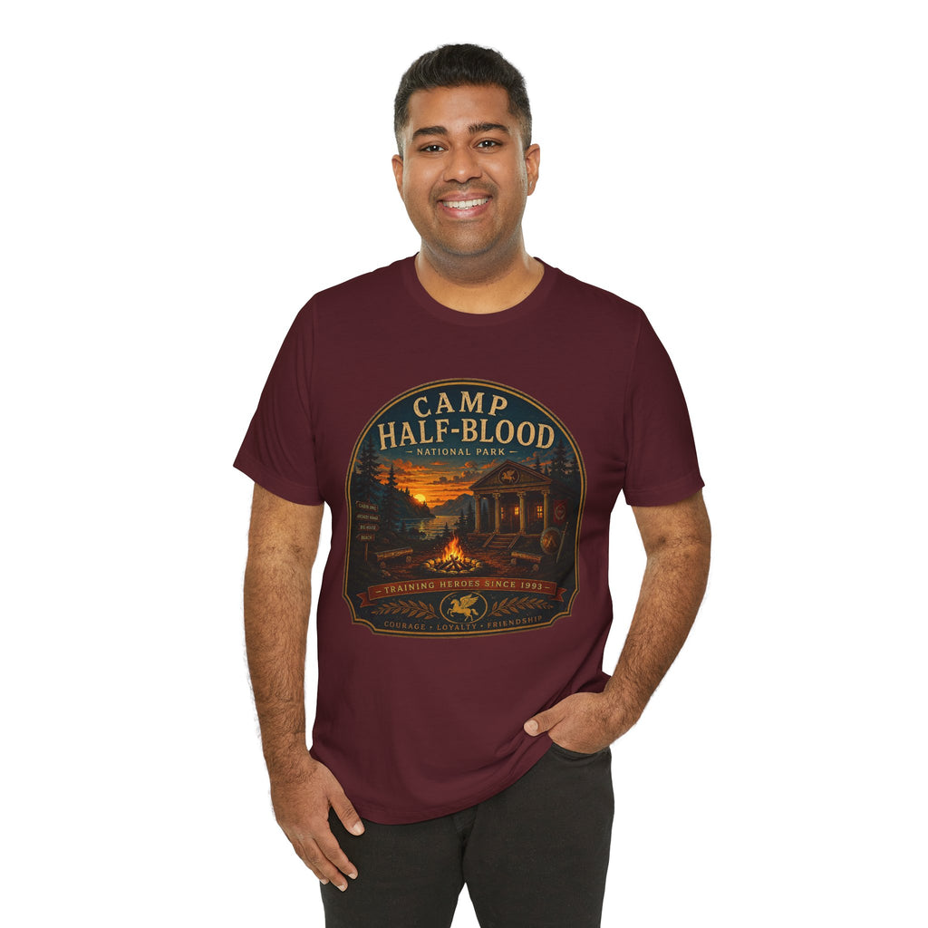 Camp Half-Blood Graphic Tee — Vintage National Park Percy Jackson Shirt