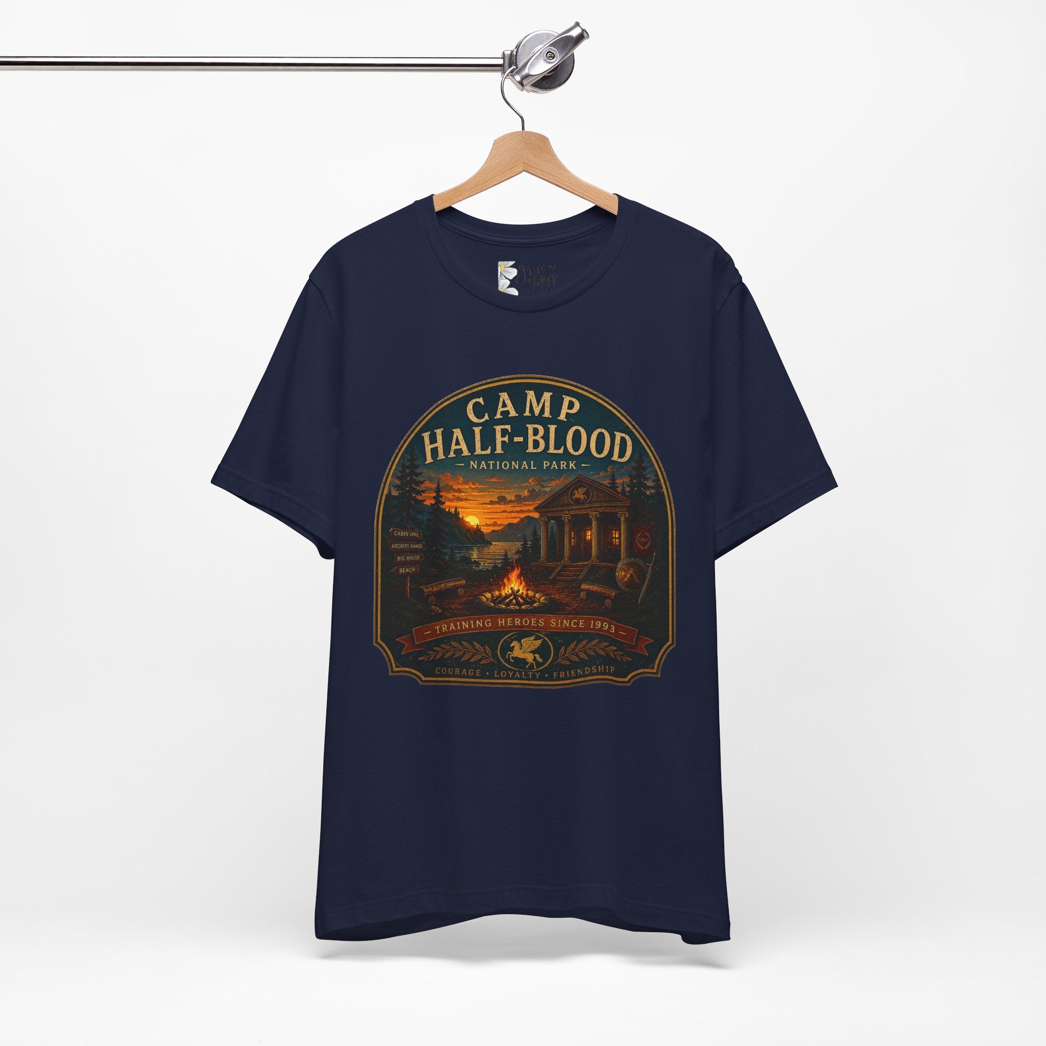 Camp Half-Blood Graphic Tee — Vintage National Park Percy Jackson Shirt