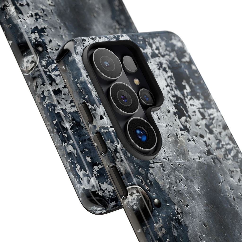 Rugged Rusted Metal Phone Case — Industrial Distressed Armor for iPhone
