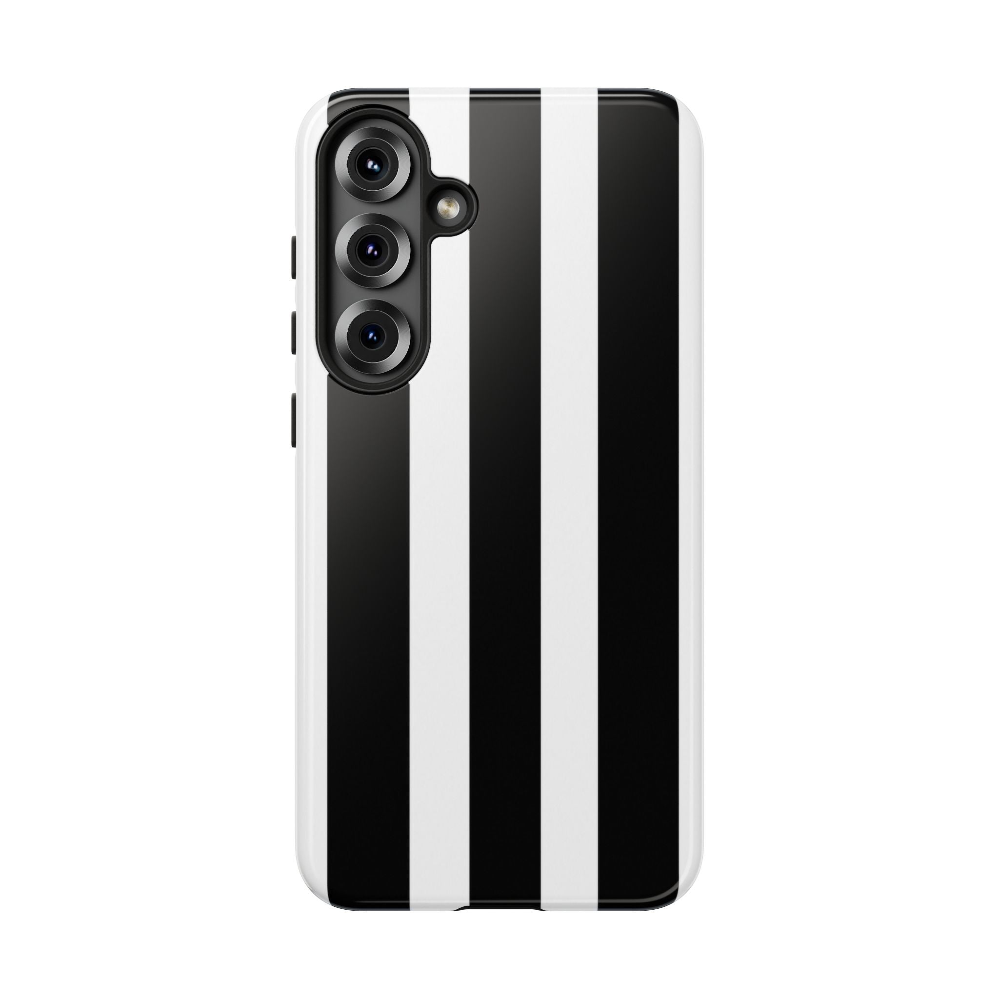 Black & White Vertical Stripe Phone Case — Tough Protective iPhone Cover