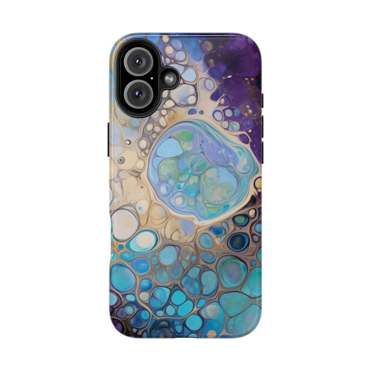 Abstract Ocean Bubble Tough Phone Case