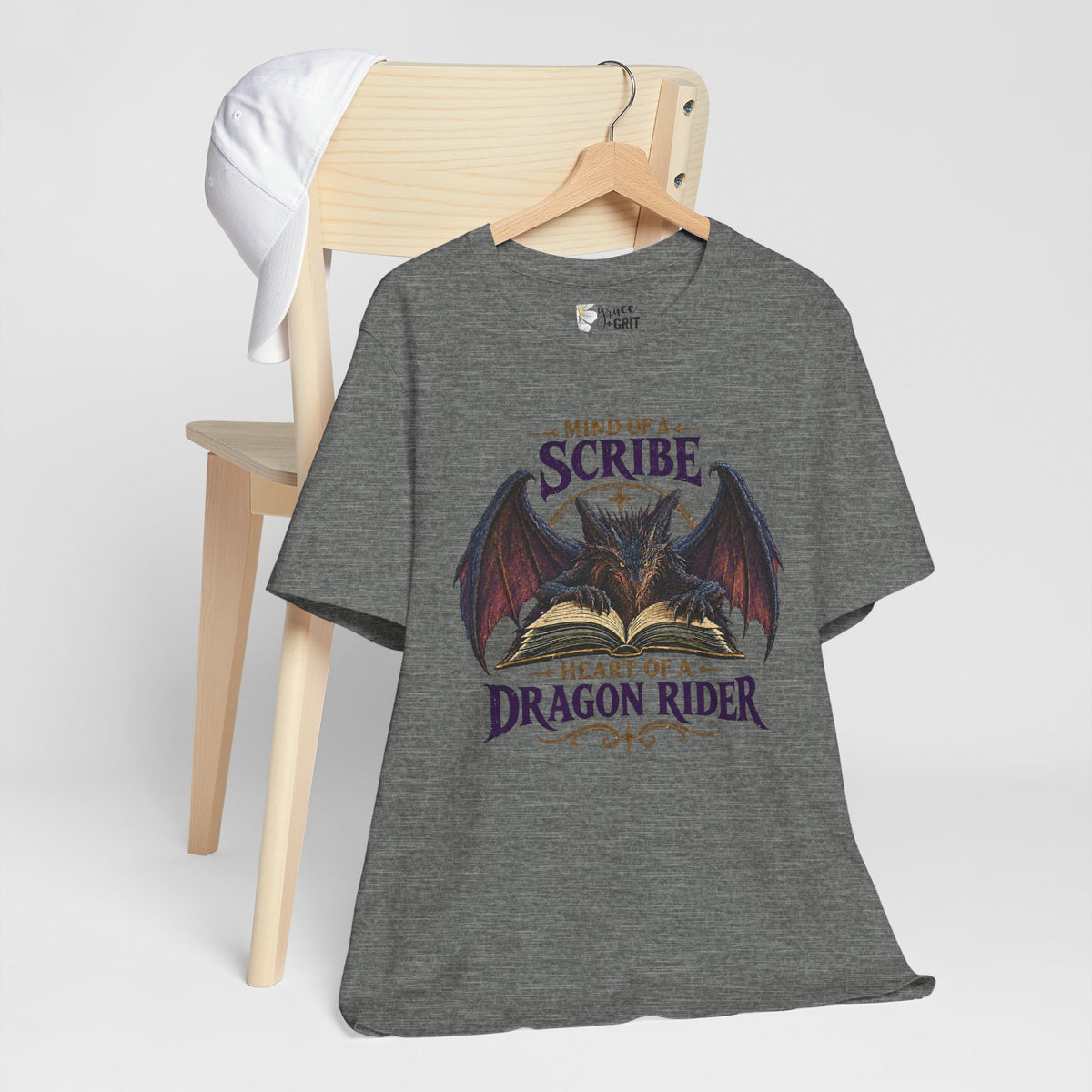 Scribe Dragon Rider T-Shirt — "Mind of a Scribe, Heart of a Dragon Rider" Fantasy Tee