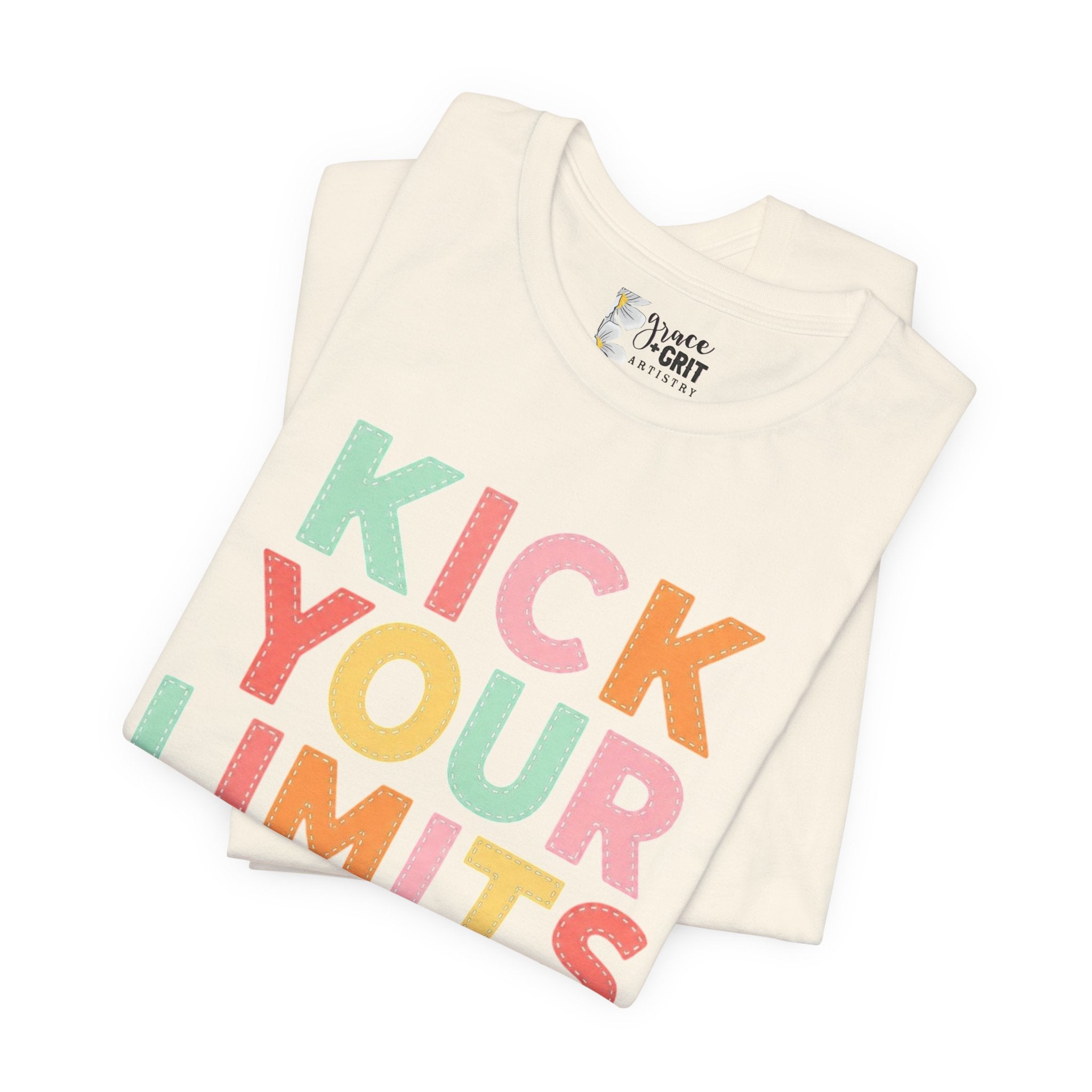 Kick Your Limits T-Shirt | Motivational Martial Arts Graphic Tee