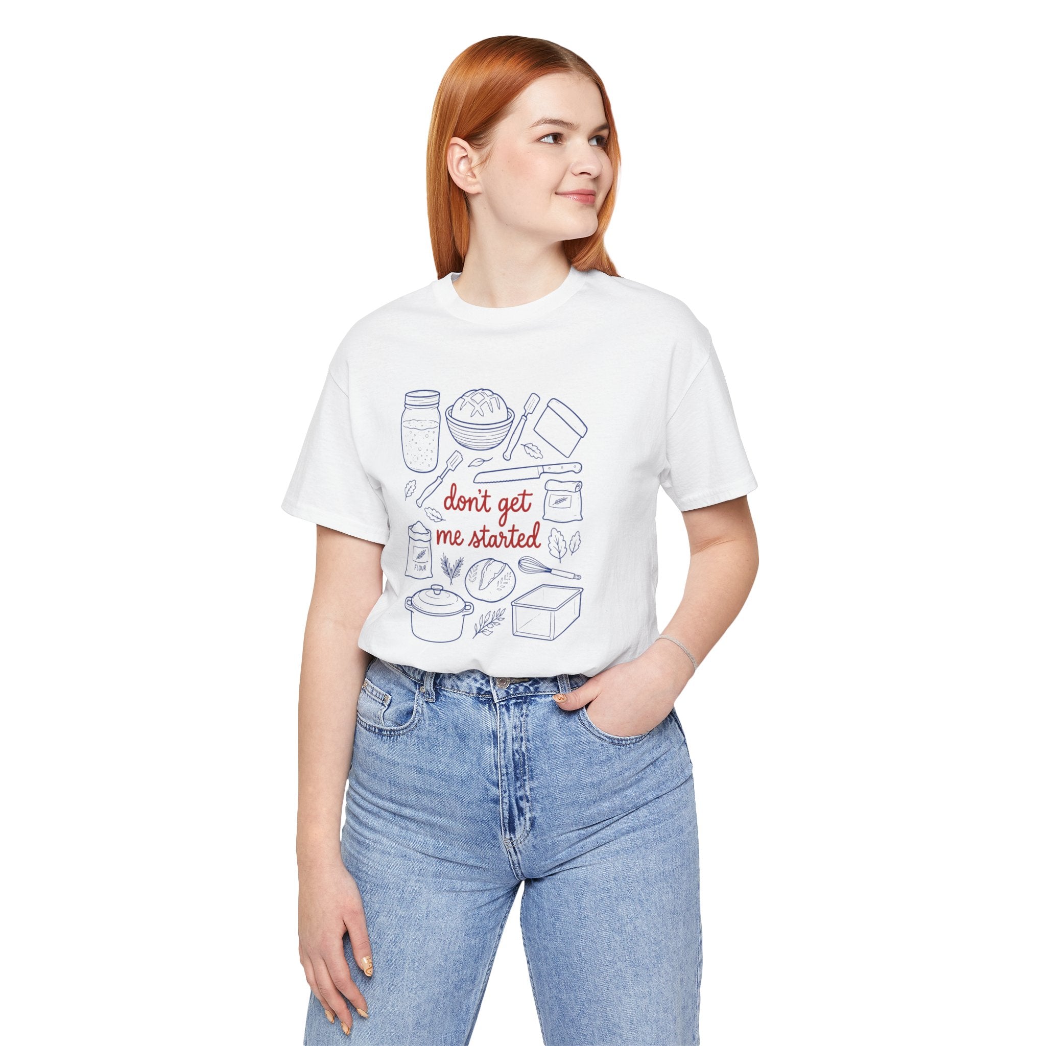 Cooking Tee — "Don't Get Me Started" Kitchen Illustration T-Shirt