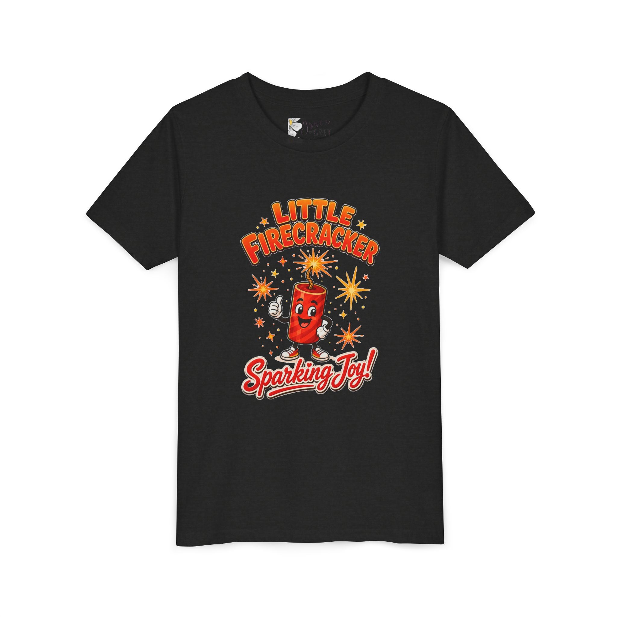 Little Firecracker Youth Tee – "Sparking Joy" Patriotic Kids Shirt