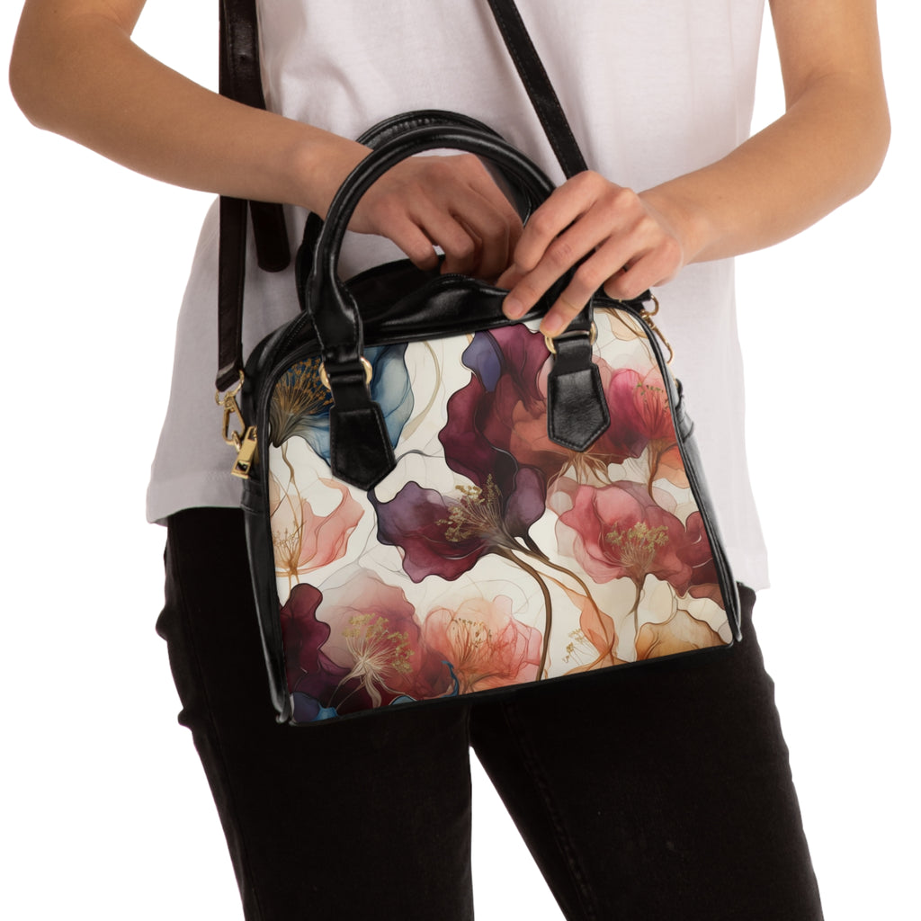 Floral Botanical Shoulder Handbag