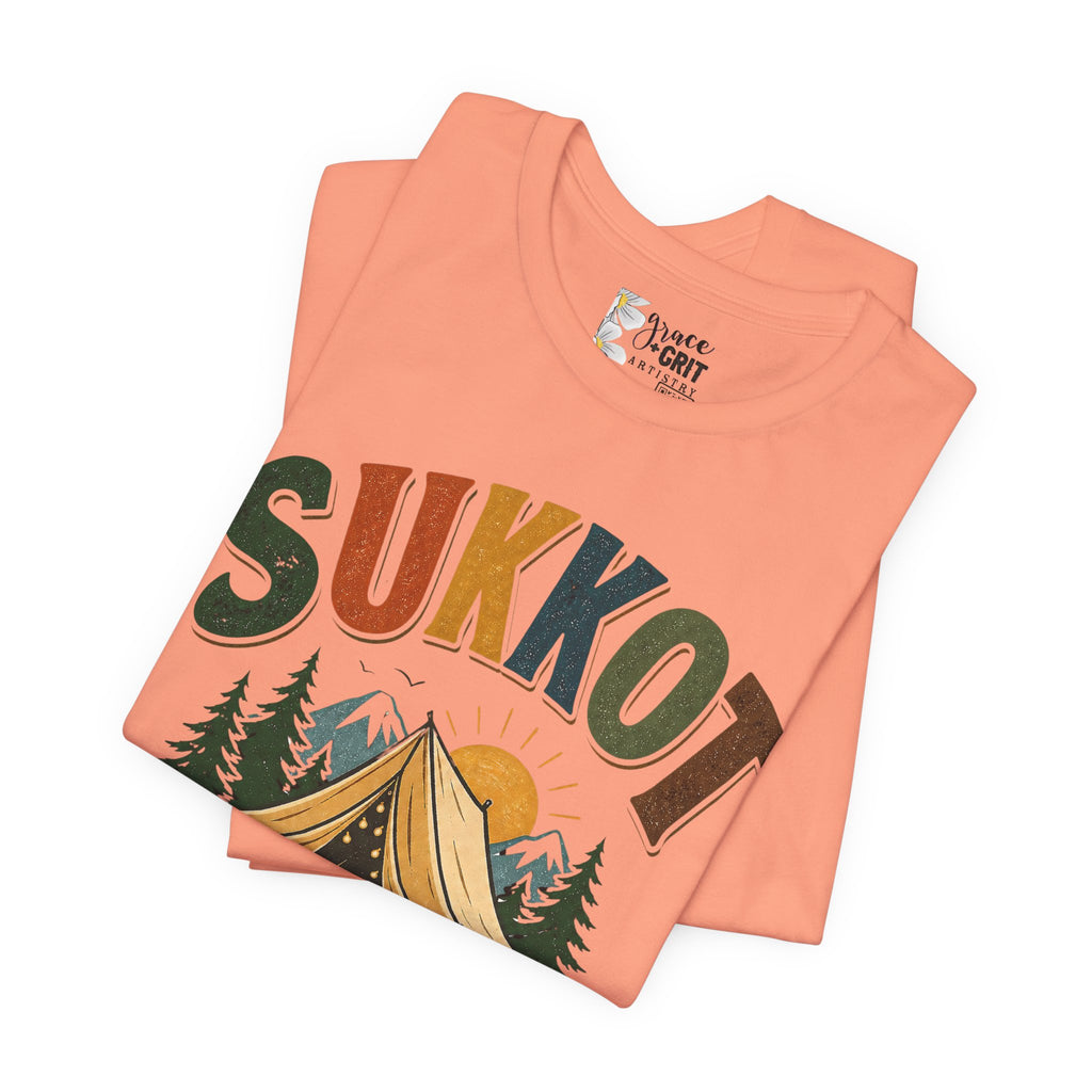 Sukkot Camping T-Shirt — "Sukkot: The World's Largest Family Camping Trip"