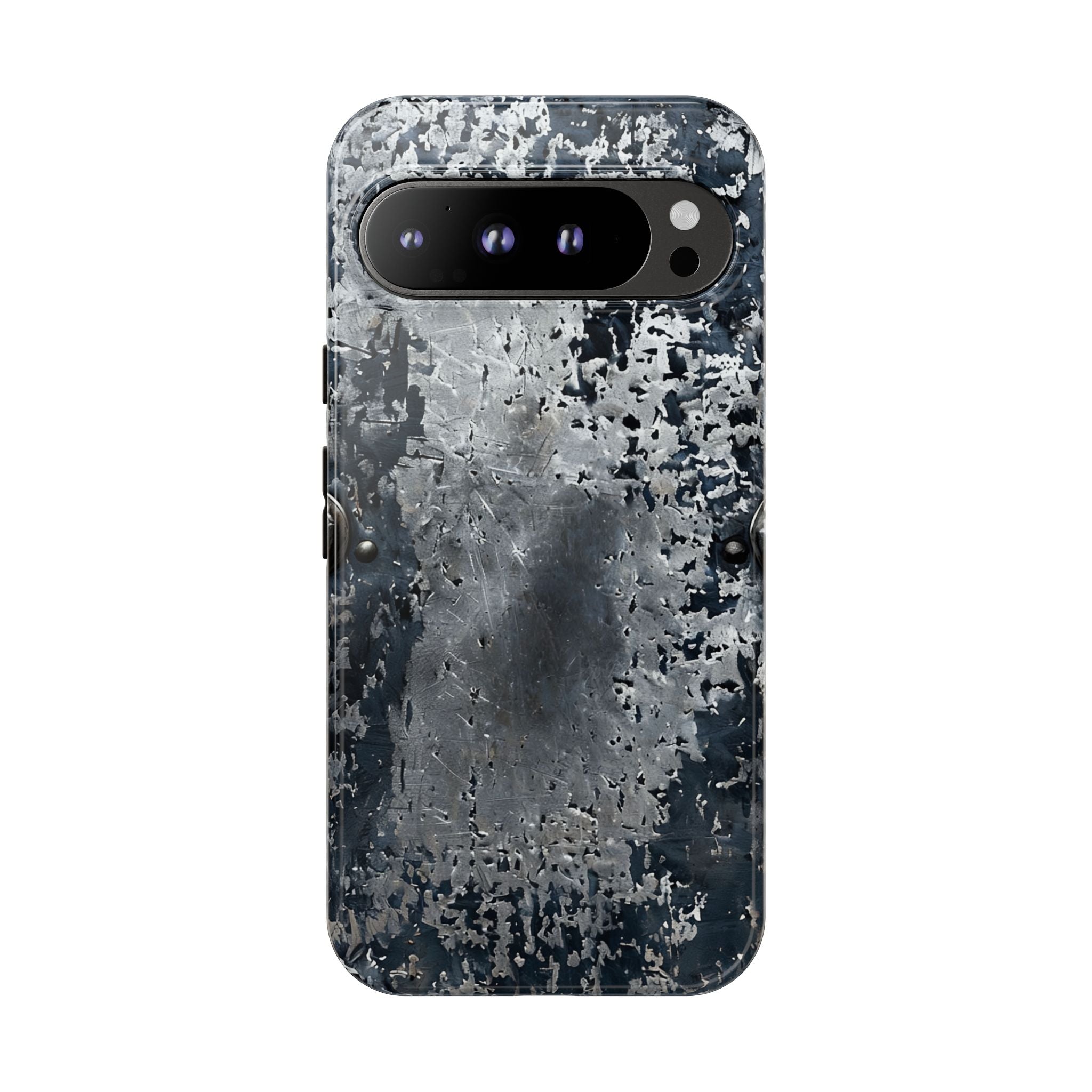 Rugged Rusted Metal Phone Case — Industrial Distressed Armor for iPhone