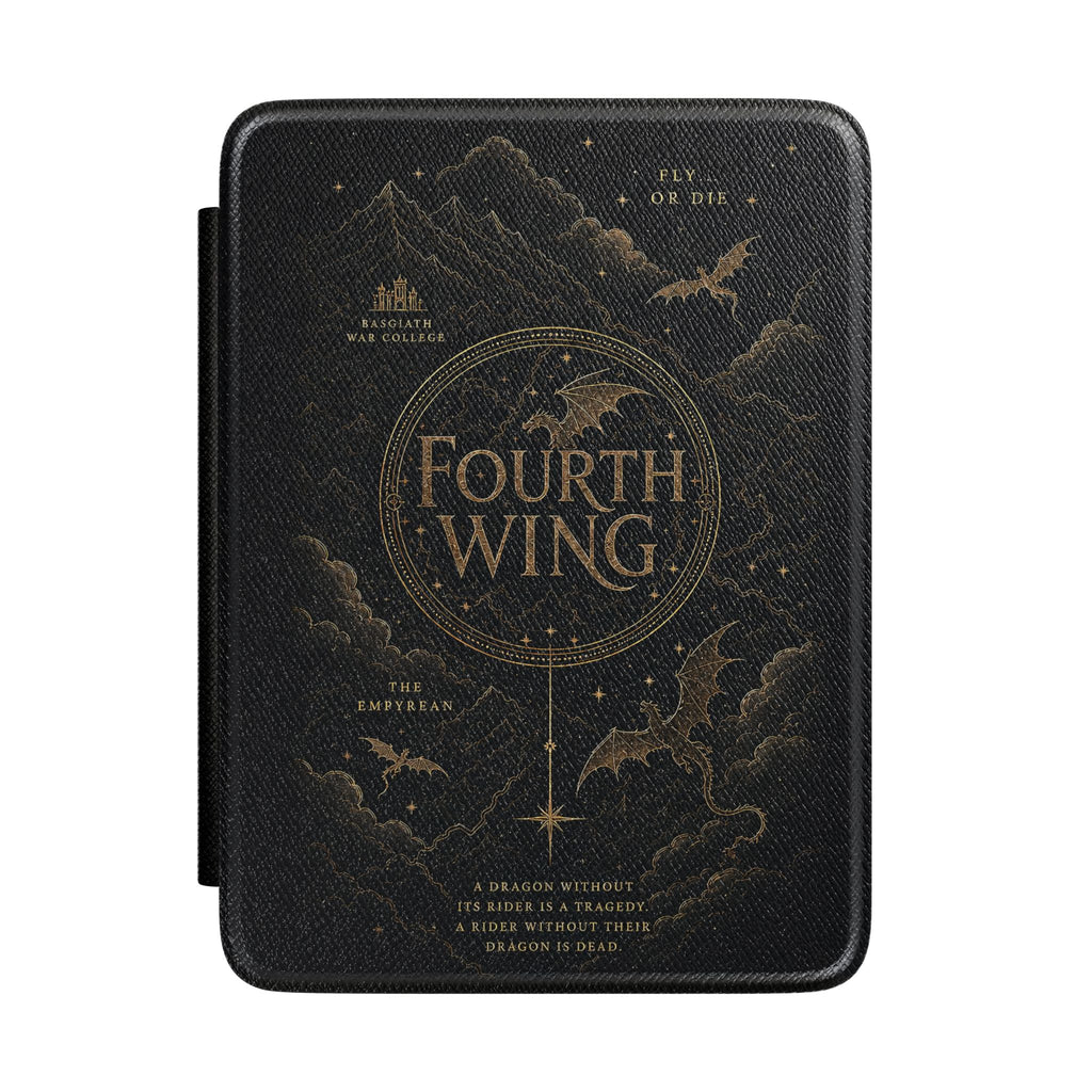 Fourth Wing Kindle Case — Fantasy Bookish E-Reader Cover