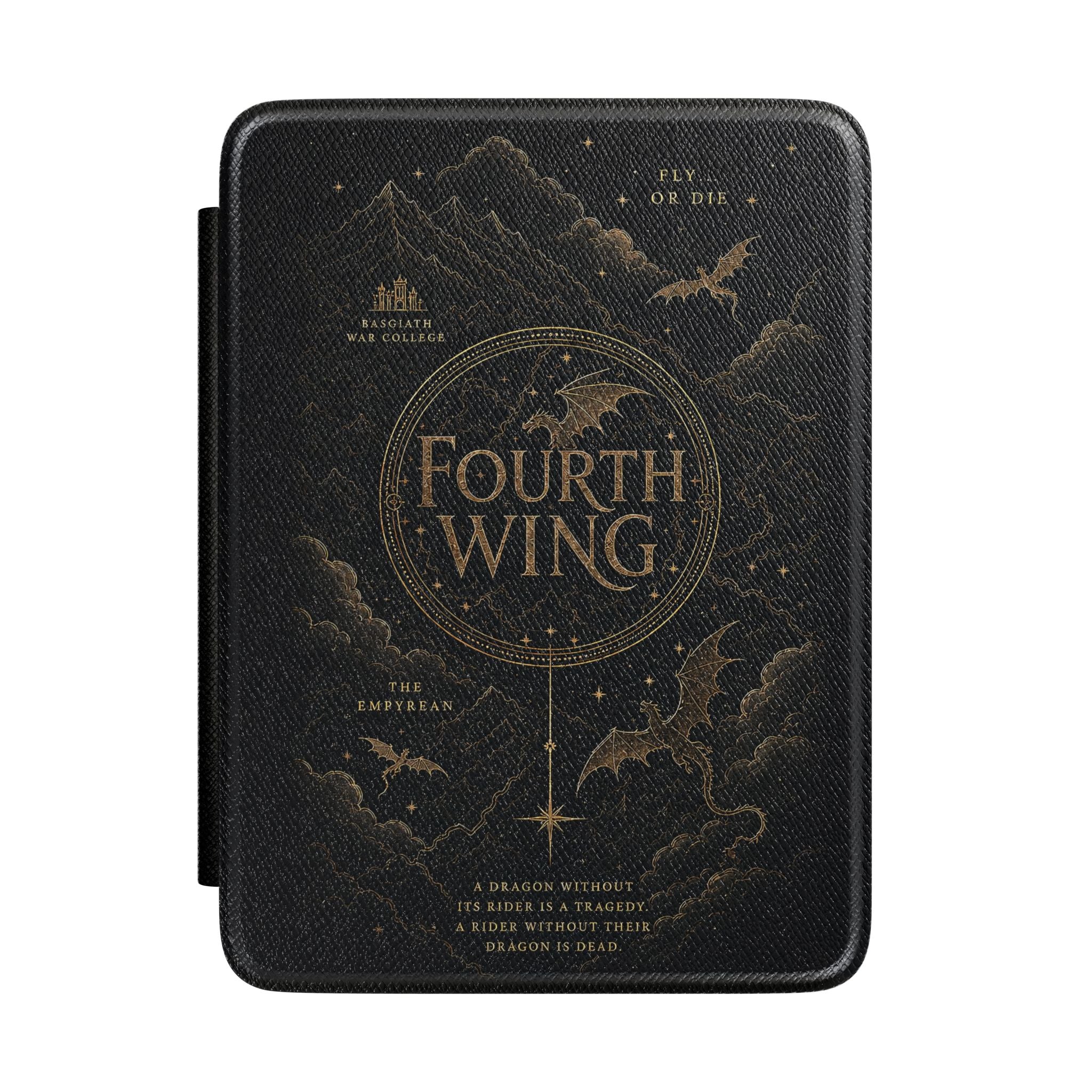Fourth Wing Kindle Case — Fantasy Bookish E-Reader Cover