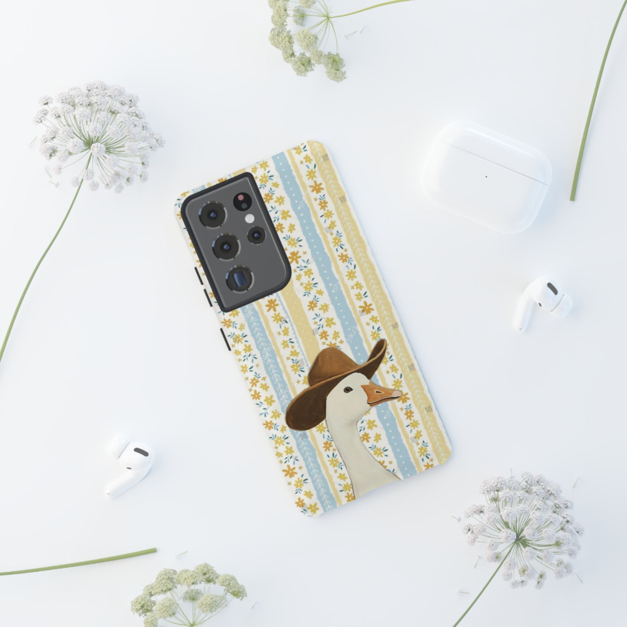 Goose Cowboy Phone Case – Cute Country Floral iPhone Cover