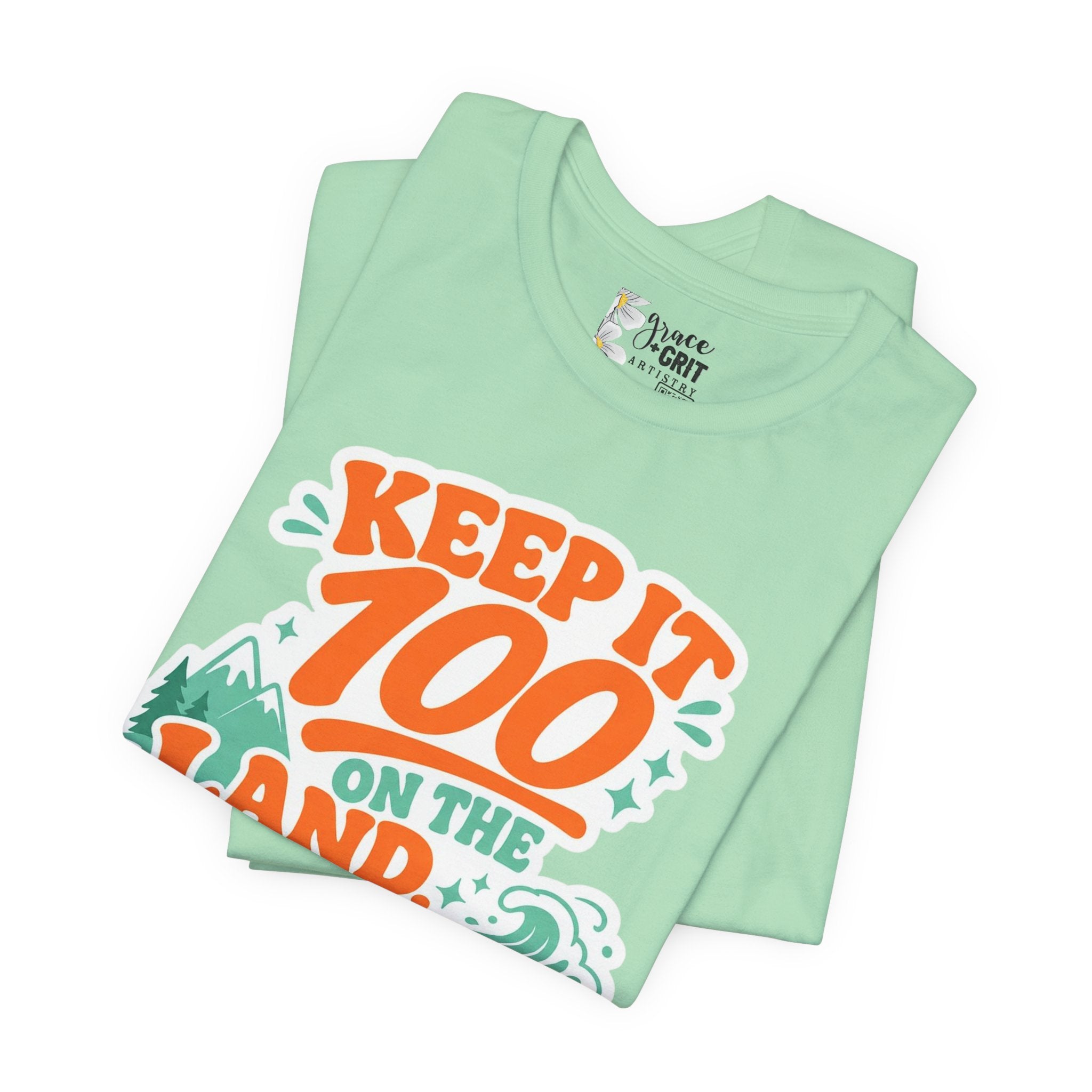 Keep It 100 Tee — On the Land, The Sea, The Sky Graphic T-Shirt