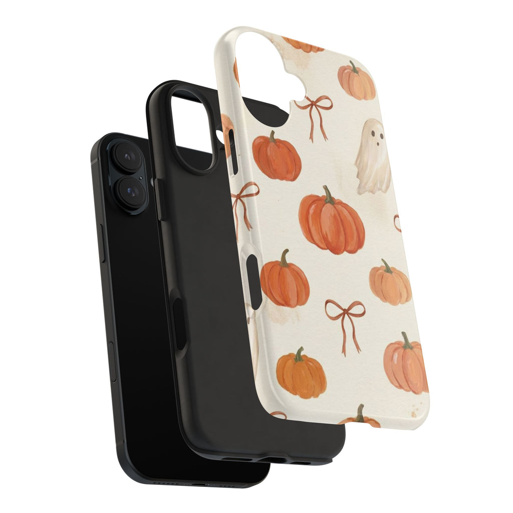 Pumpkin Ghost Phone Case – Cute Halloween Fall Pattern