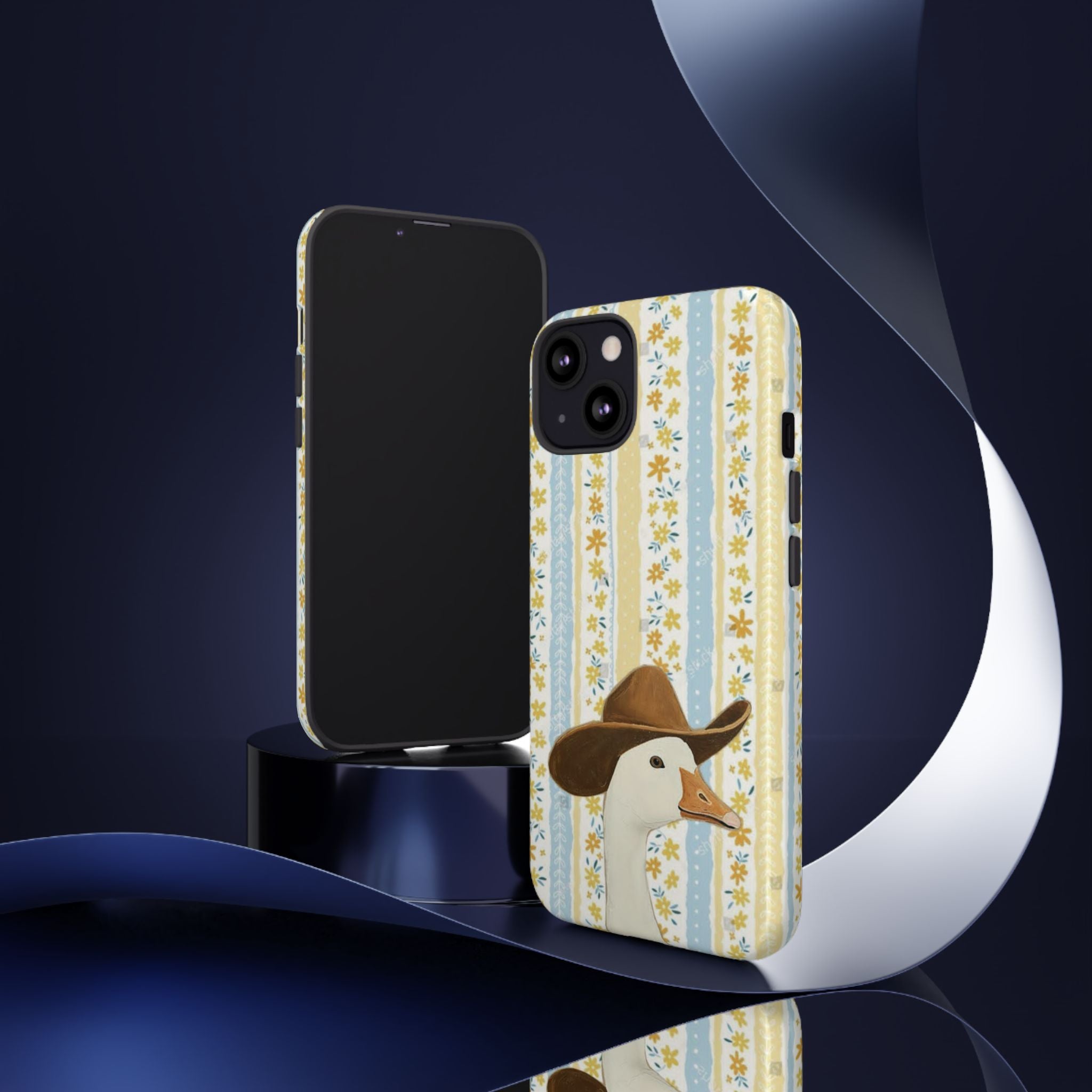 Goose Cowboy Phone Case – Cute Country Floral iPhone Cover