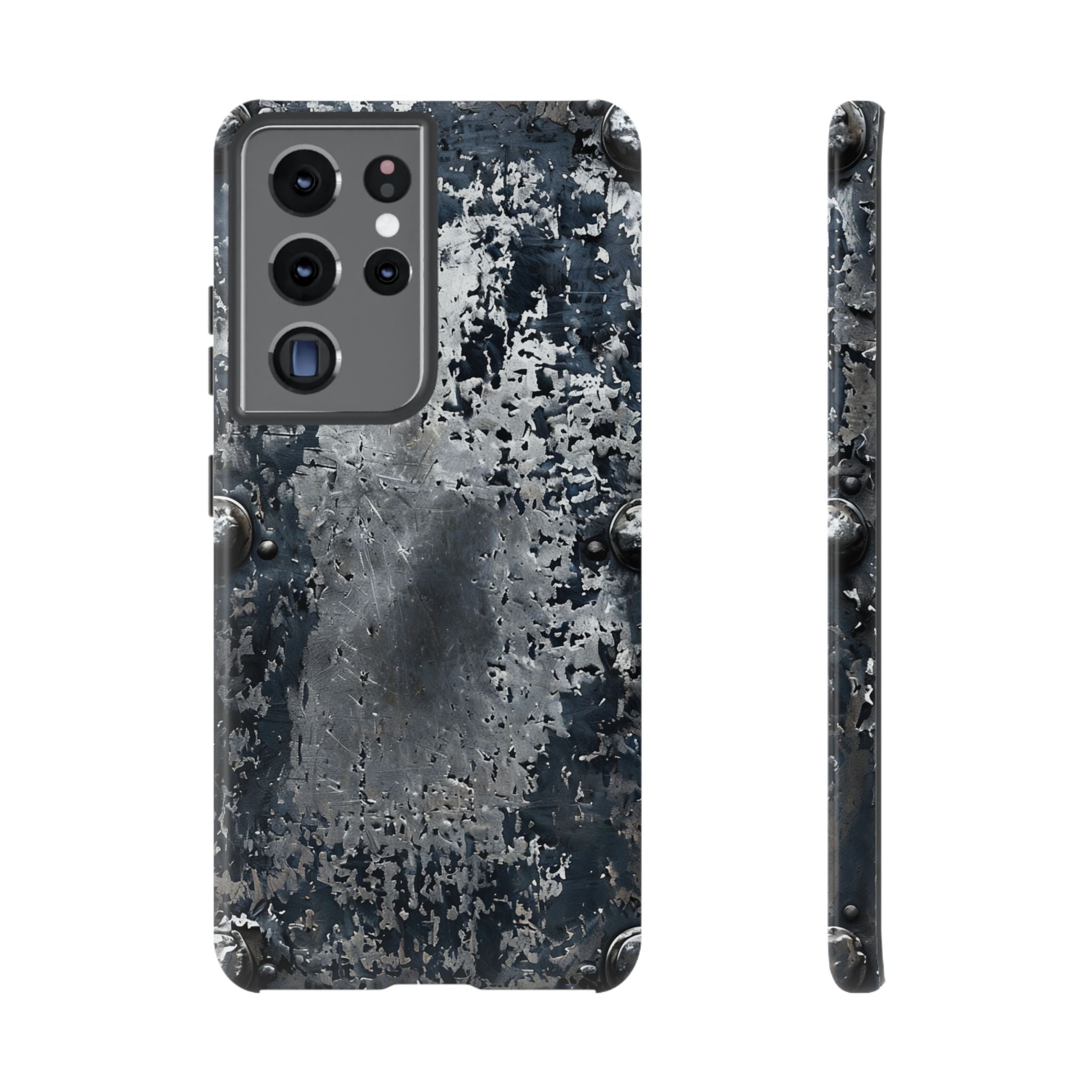 Rugged Rusted Metal Phone Case — Industrial Distressed Armor for iPhone