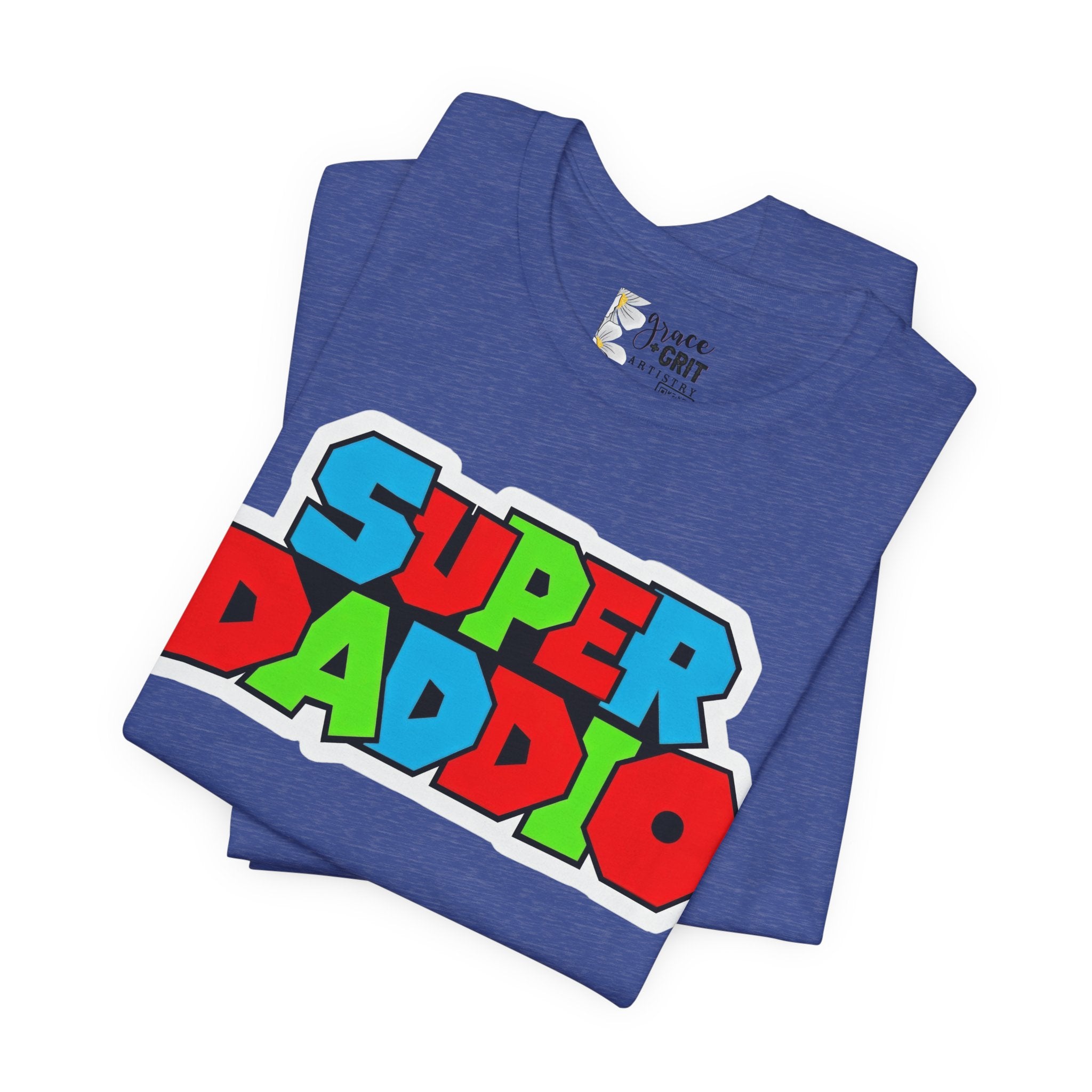 Super Daddio T-Shirt — Retro Gamer Dad Father's Day Tee