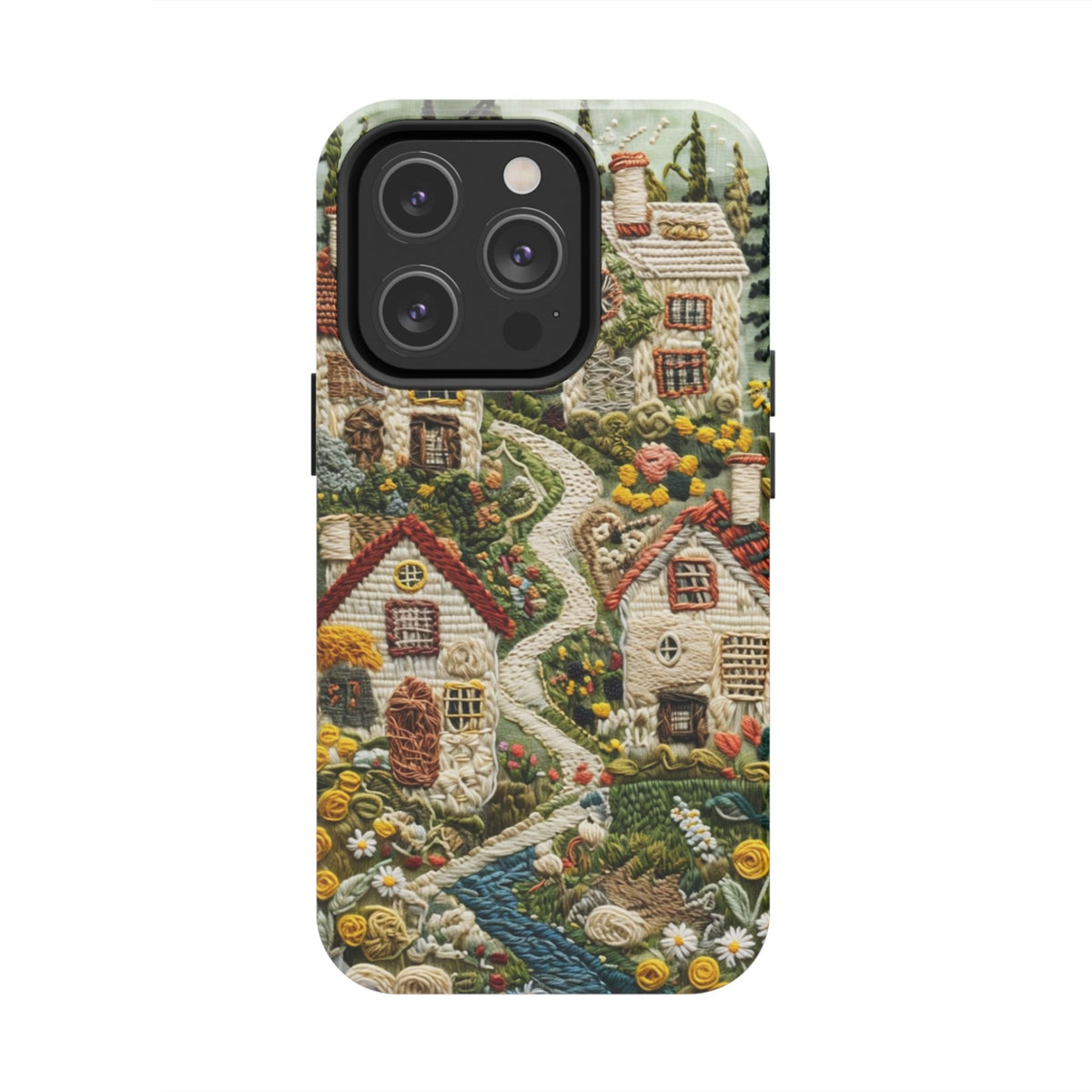 Cozy Cottagecore Village Tough Phone Case