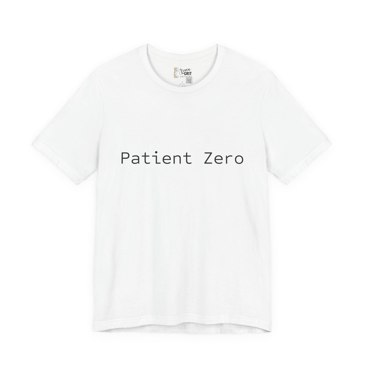 Patient Zero T-Shirt — Minimalist Text Tee