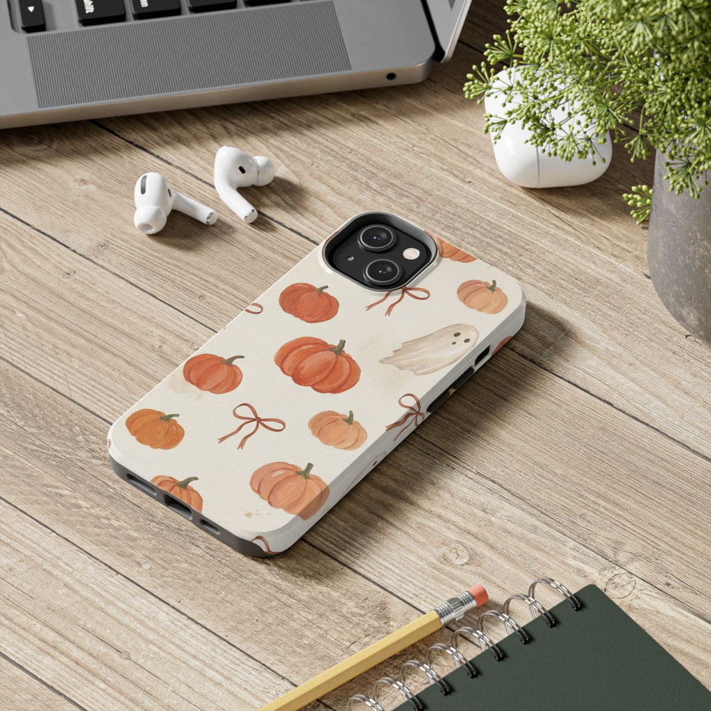 Pumpkin Ghost Phone Case – Cute Halloween Fall Pattern