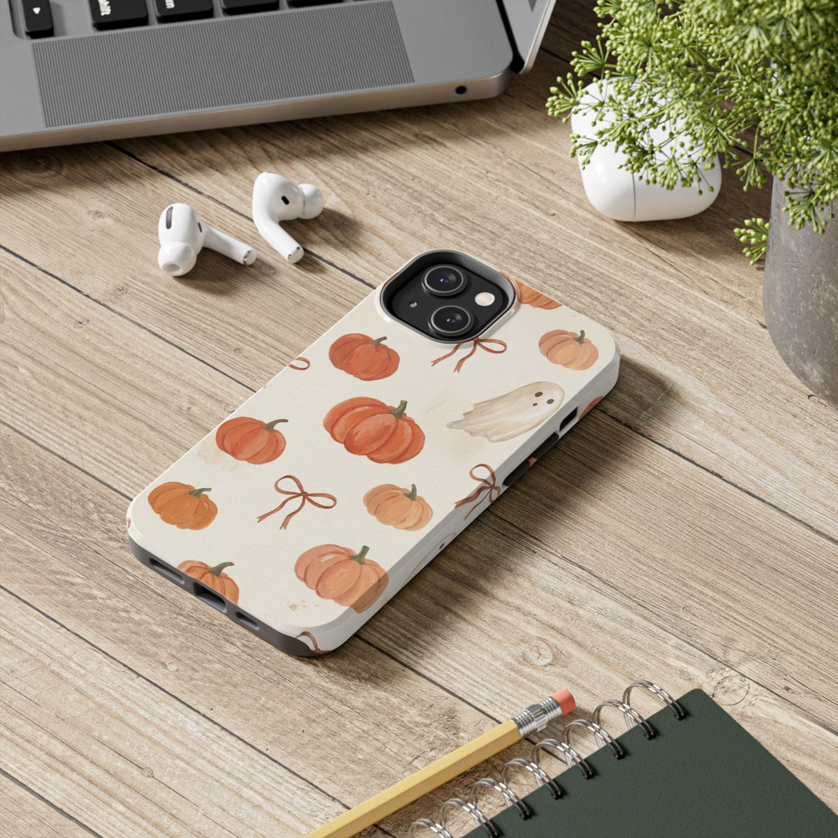 Pumpkin Ghost Phone Case – Cute Halloween Fall Pattern
