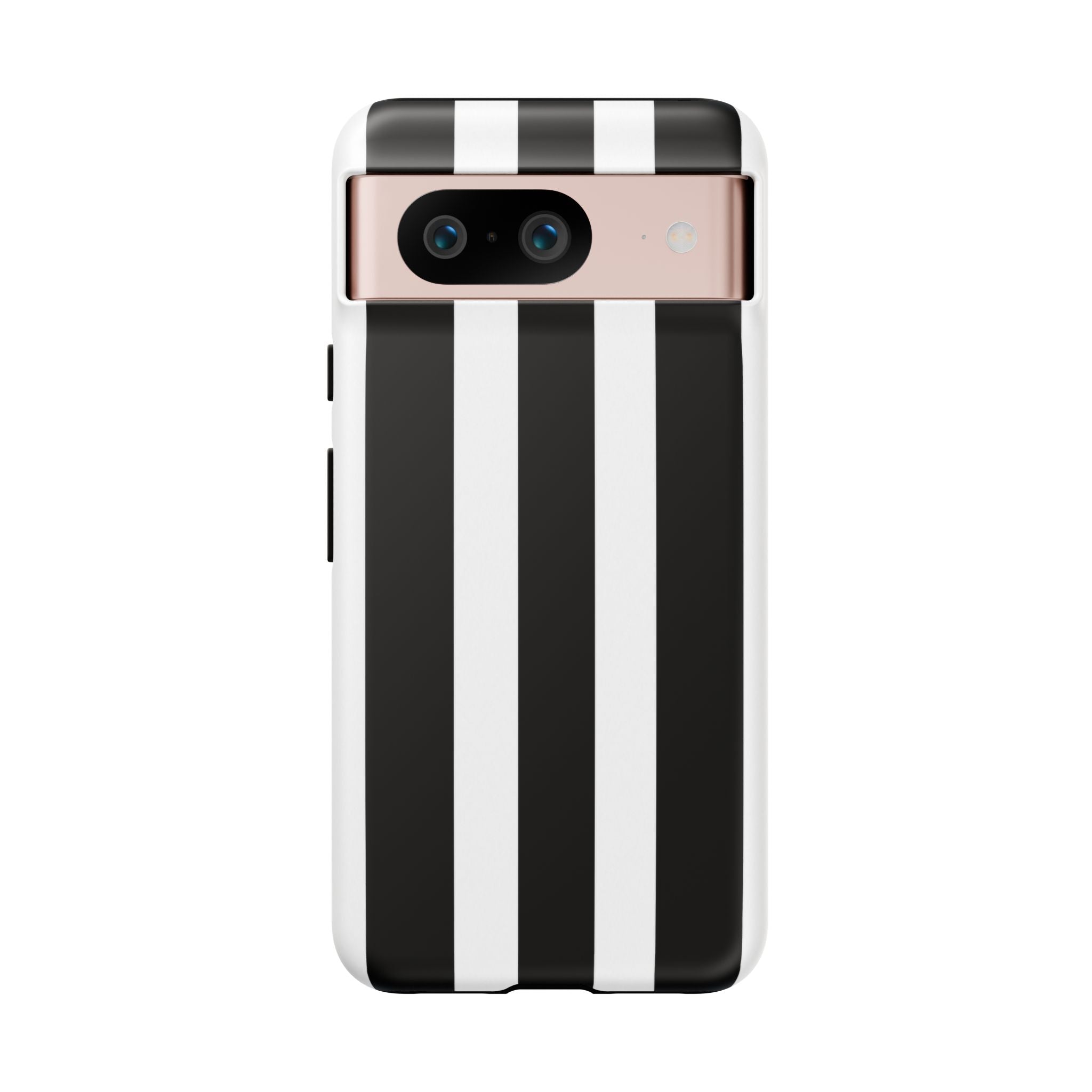 Black & White Vertical Stripe Phone Case — Tough Protective iPhone Cover
