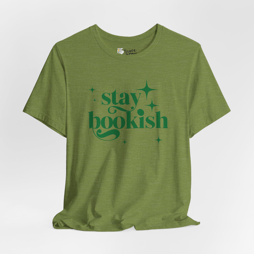 Stay Bookish T-Shirt | Book Lover Typography Tee