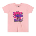 Dino-mite Big Sister Youth Tee — Cute Pink Dinosaur Big Sister Shirt
