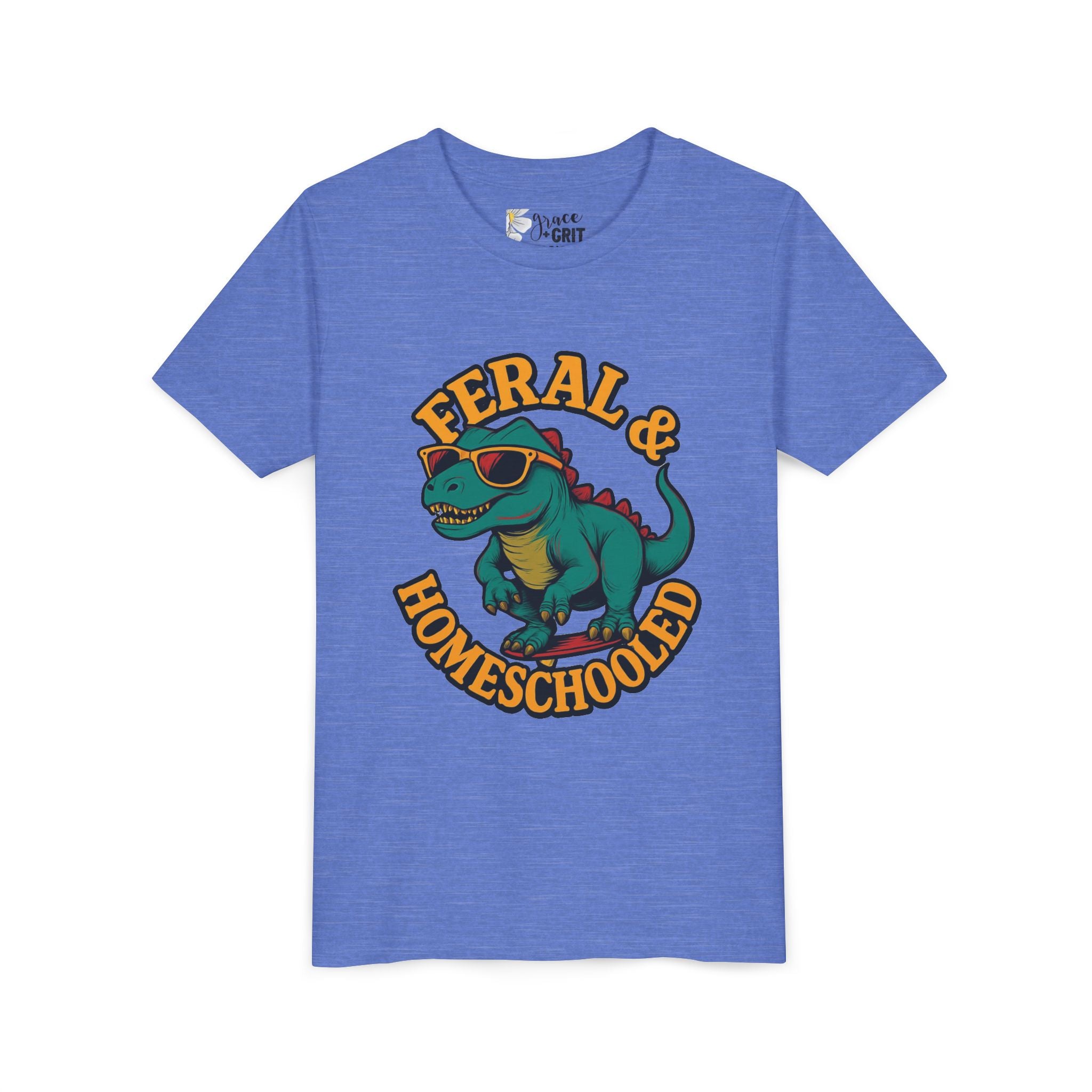 Feral & Homeschooled T-Shirt | Kids Dino Graphic Tee