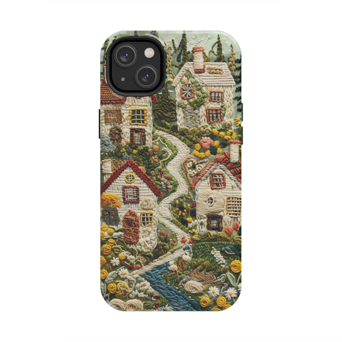 Cozy Cottagecore Village Tough Phone Case